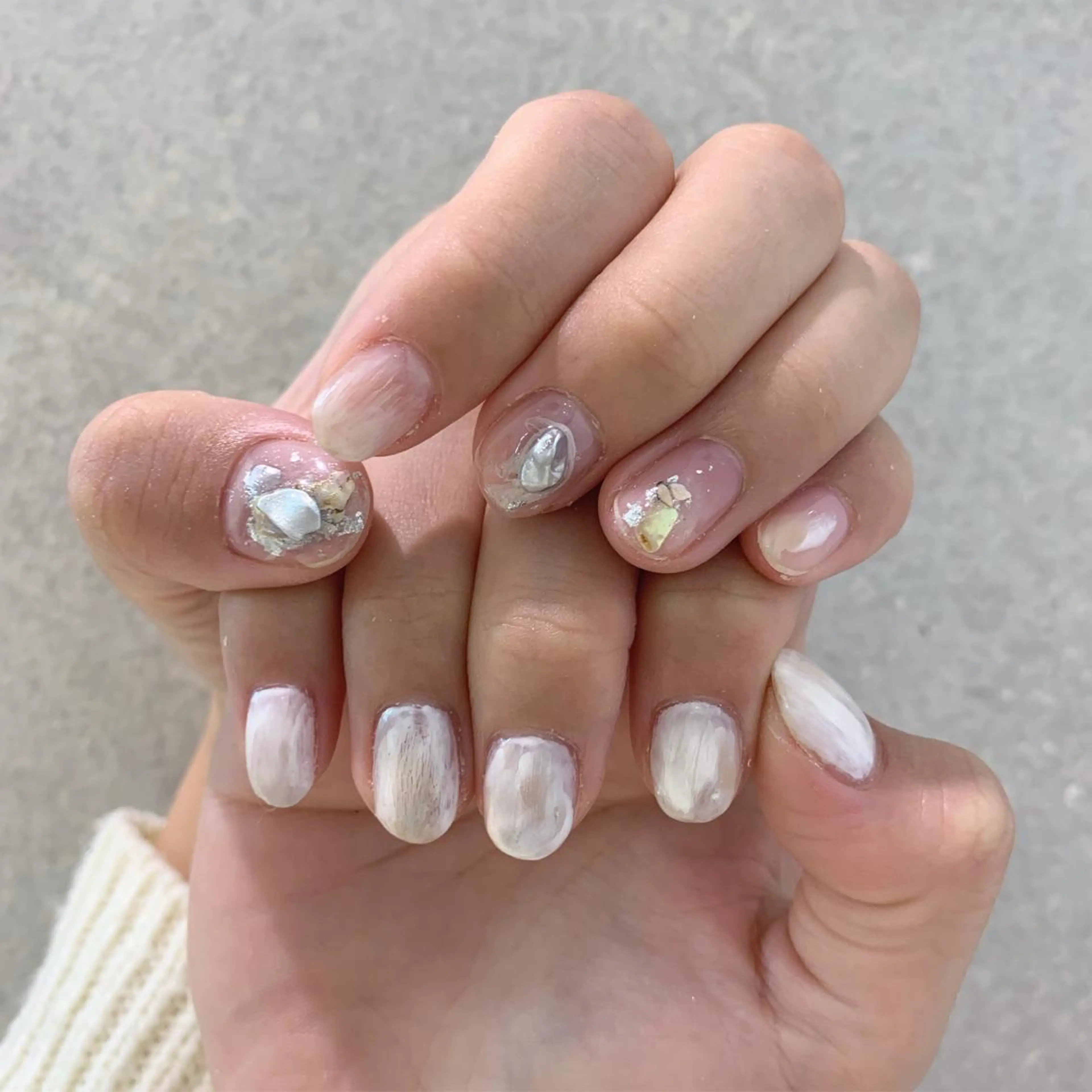 ネイル ハンドネイル 【淡色color/ nail】maikoのネイルデザイン