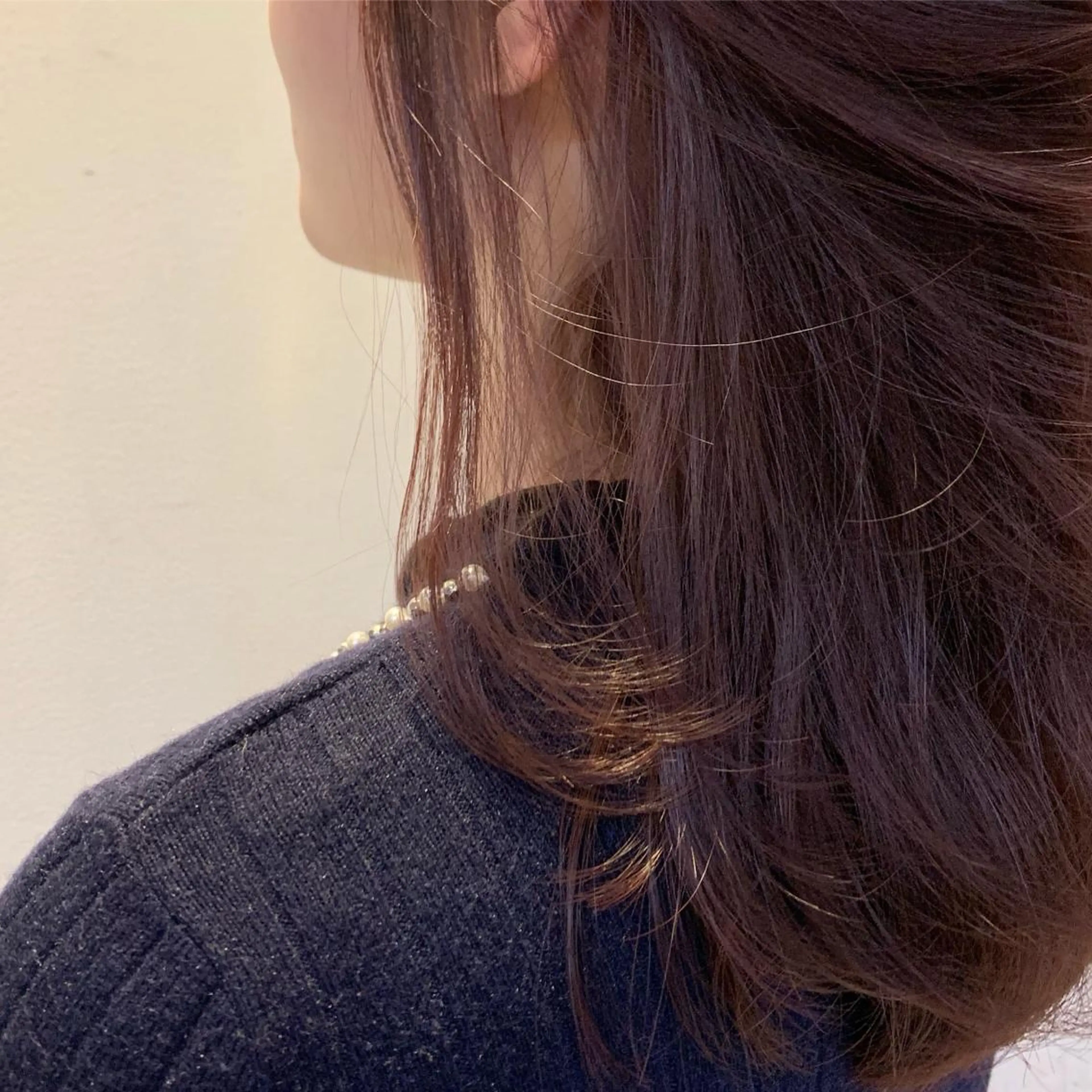 セミロング カラー fifth所属・センターパート／マッ シュ／パーマ　あさみのヘアスタイル