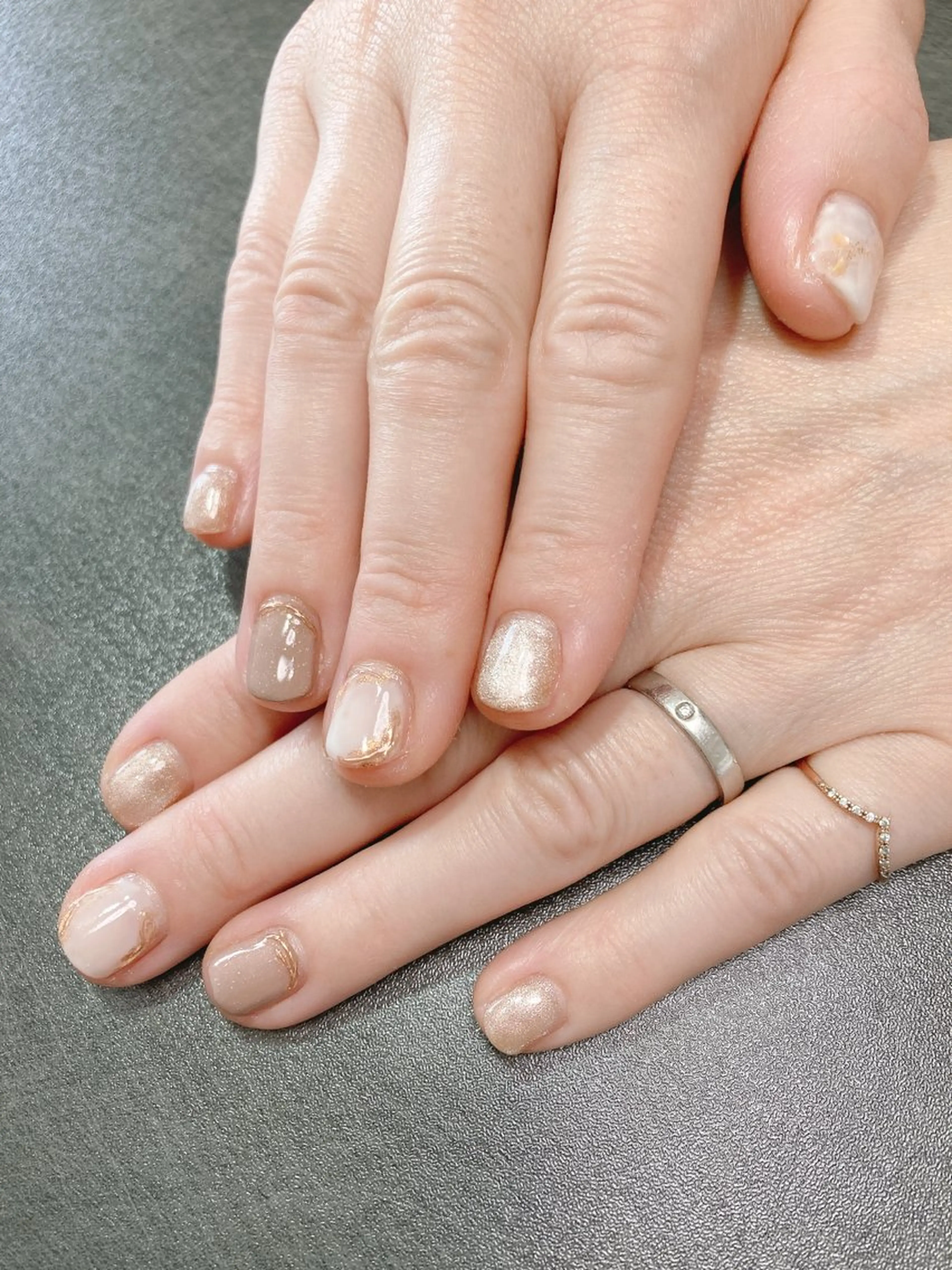 ネイル マグネットネイル ショートネイル Tree 〜saito〜のネイルデザイン