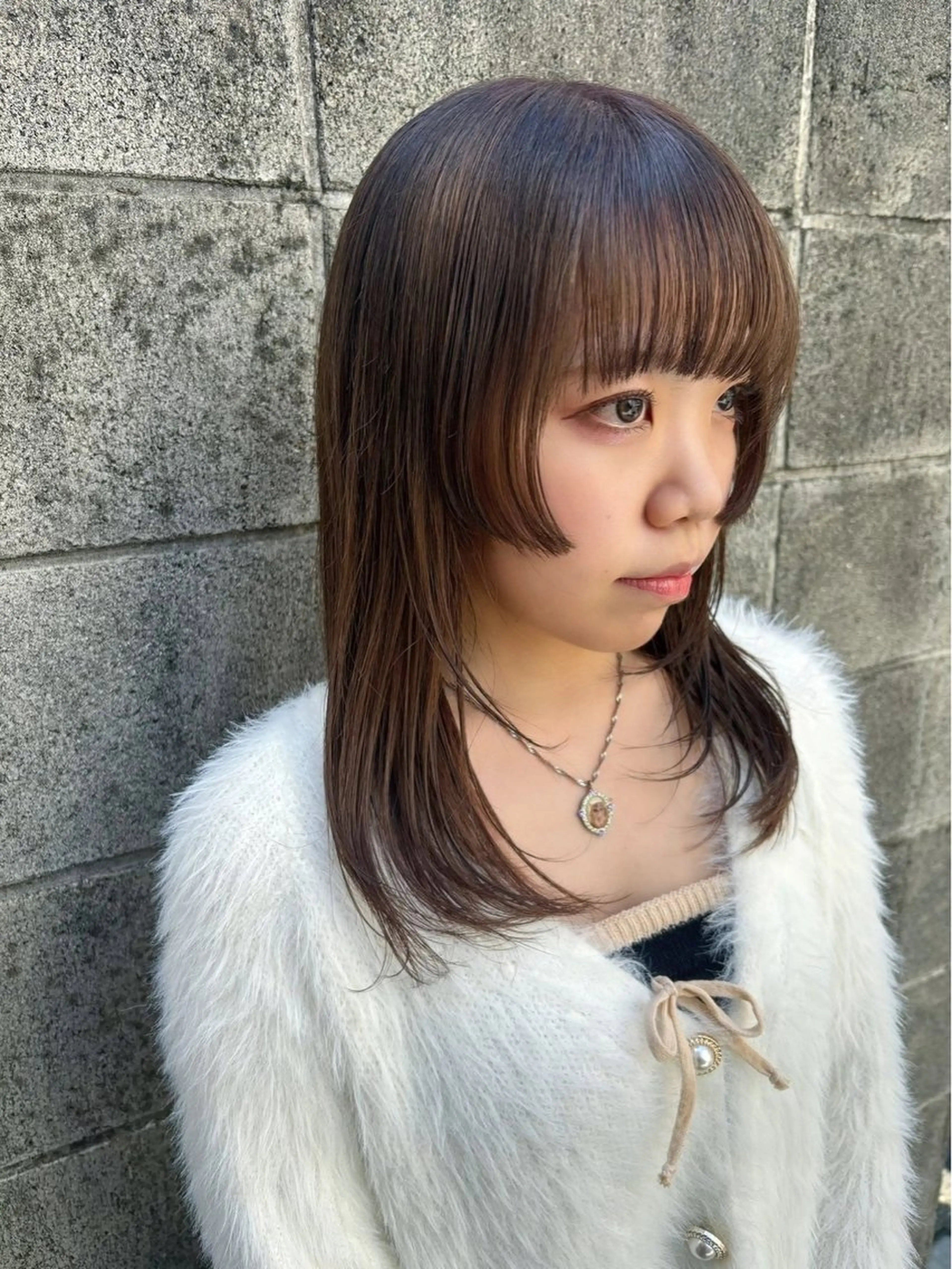 セミロング カラー Paddle所属・似合わせレイヤー/ レイヤーパーマ/高倉のヘアスタイル