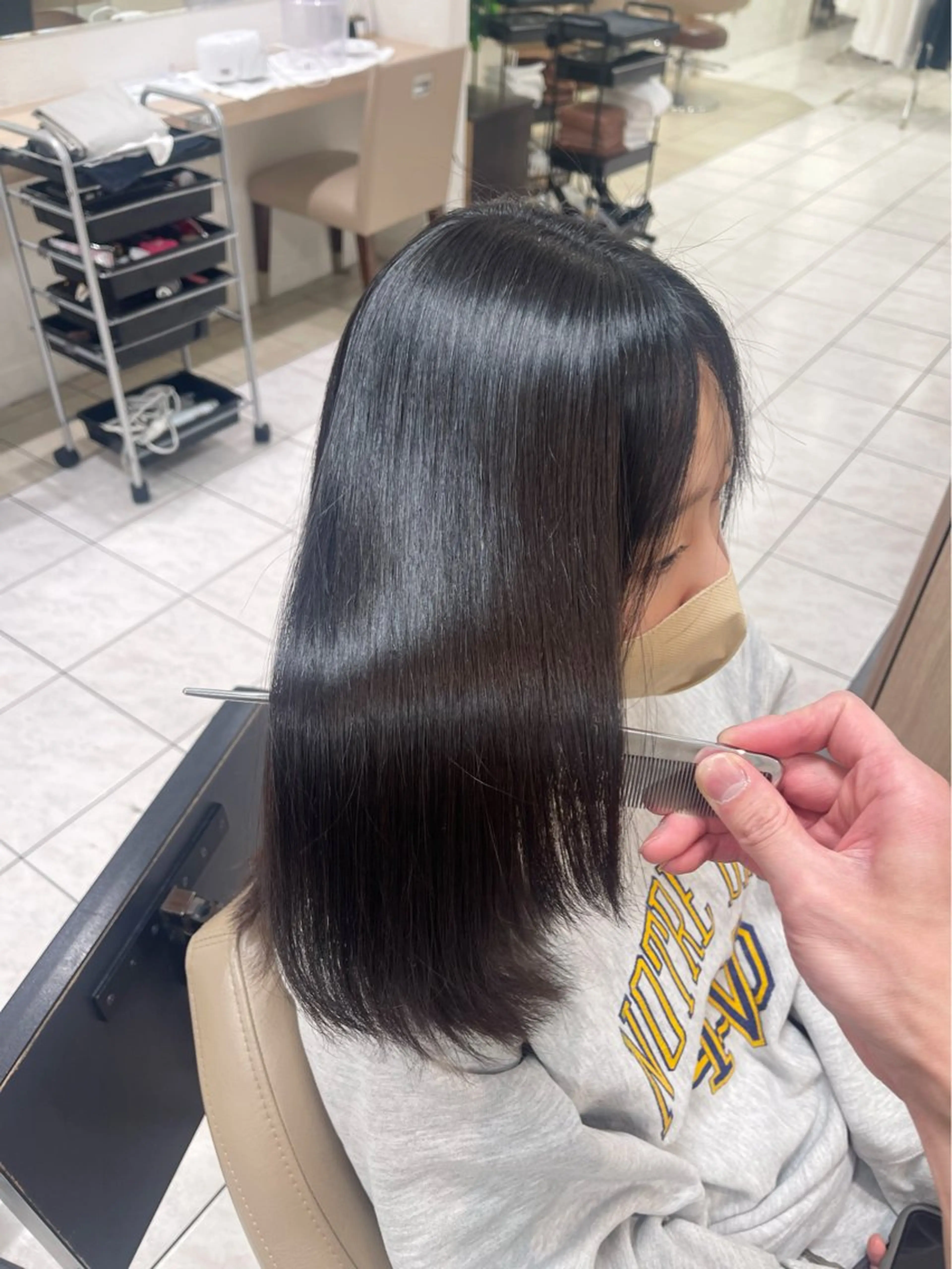 セミロング Ash国立店店長/ 髪質改善/池田勇一”のヘアスタイル