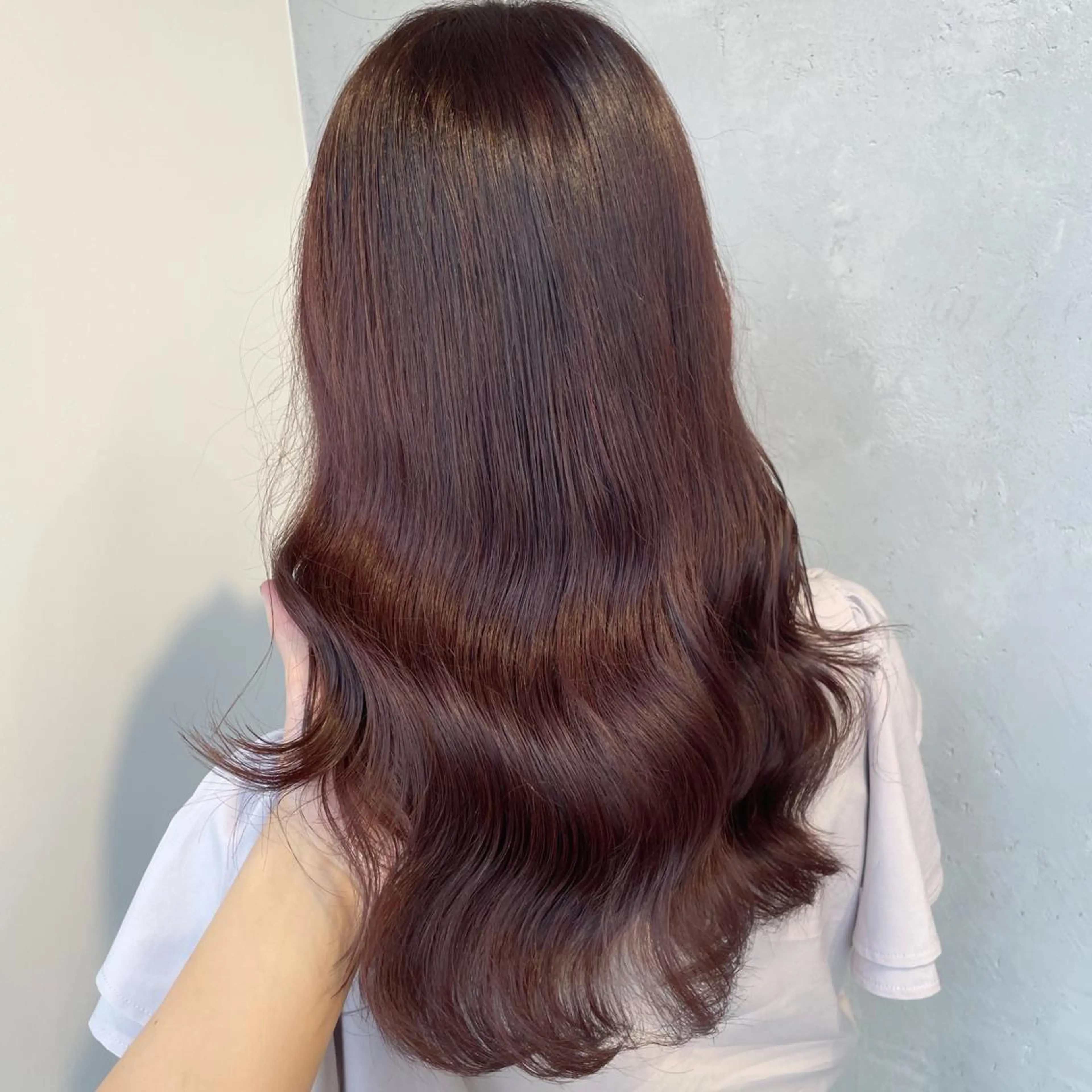 セミロング カラー ブリーチ ダブルカラー ラベンダーカラー ブリーチなしカラー ピンクカラー ヘアカラー トリートメント ブリーチなし Wカラー🩷星野翔太のヘアスタイル