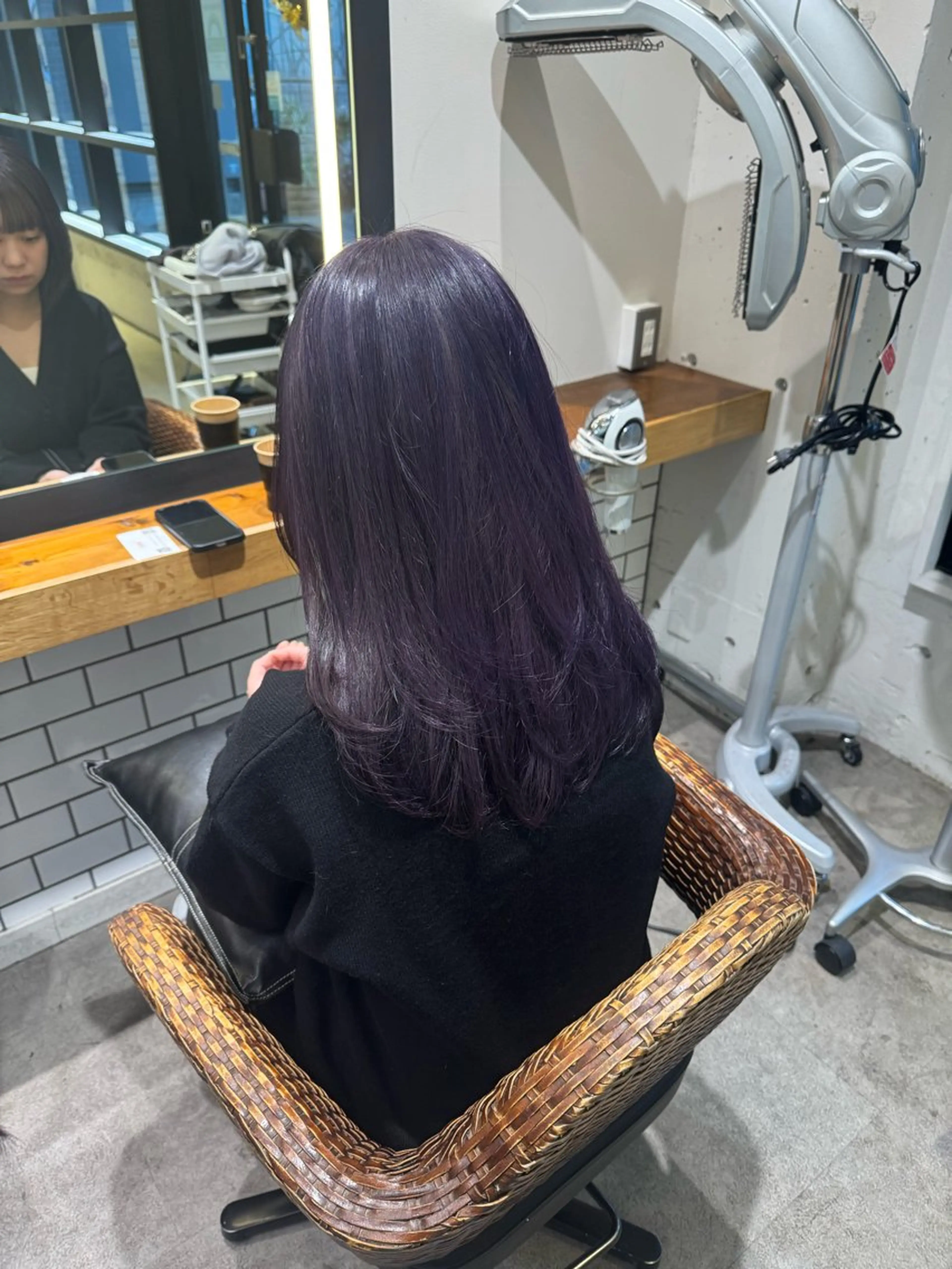 ロング カラー カット ヘアカラー トリートメント 暖色カラー🤎Red Neo　meiのヘアスタイル