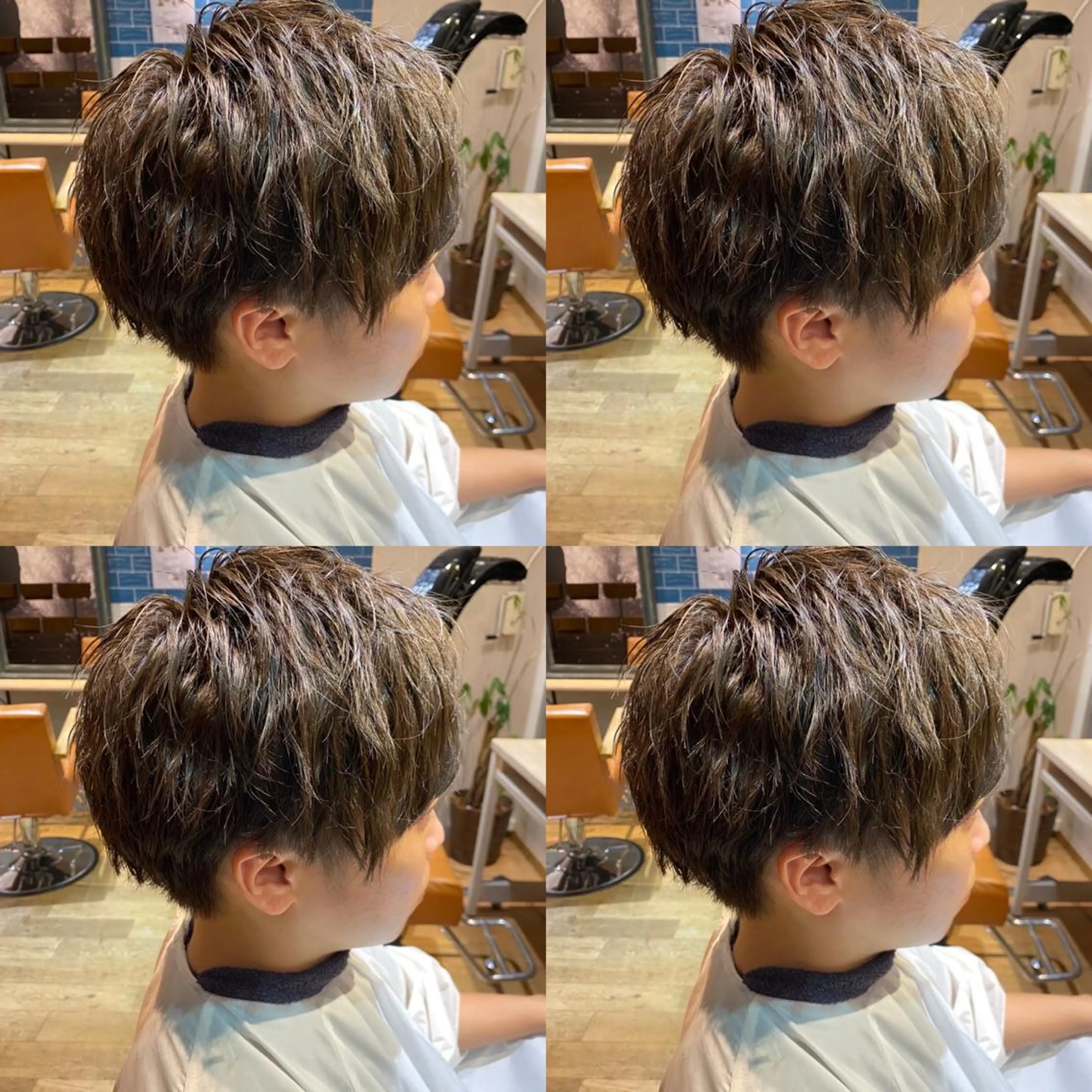 メンズ カット ヘアカラー 縮毛矯正 トリートメント 👑メンズパーマの 天才店長望月👑のヘアスタイル