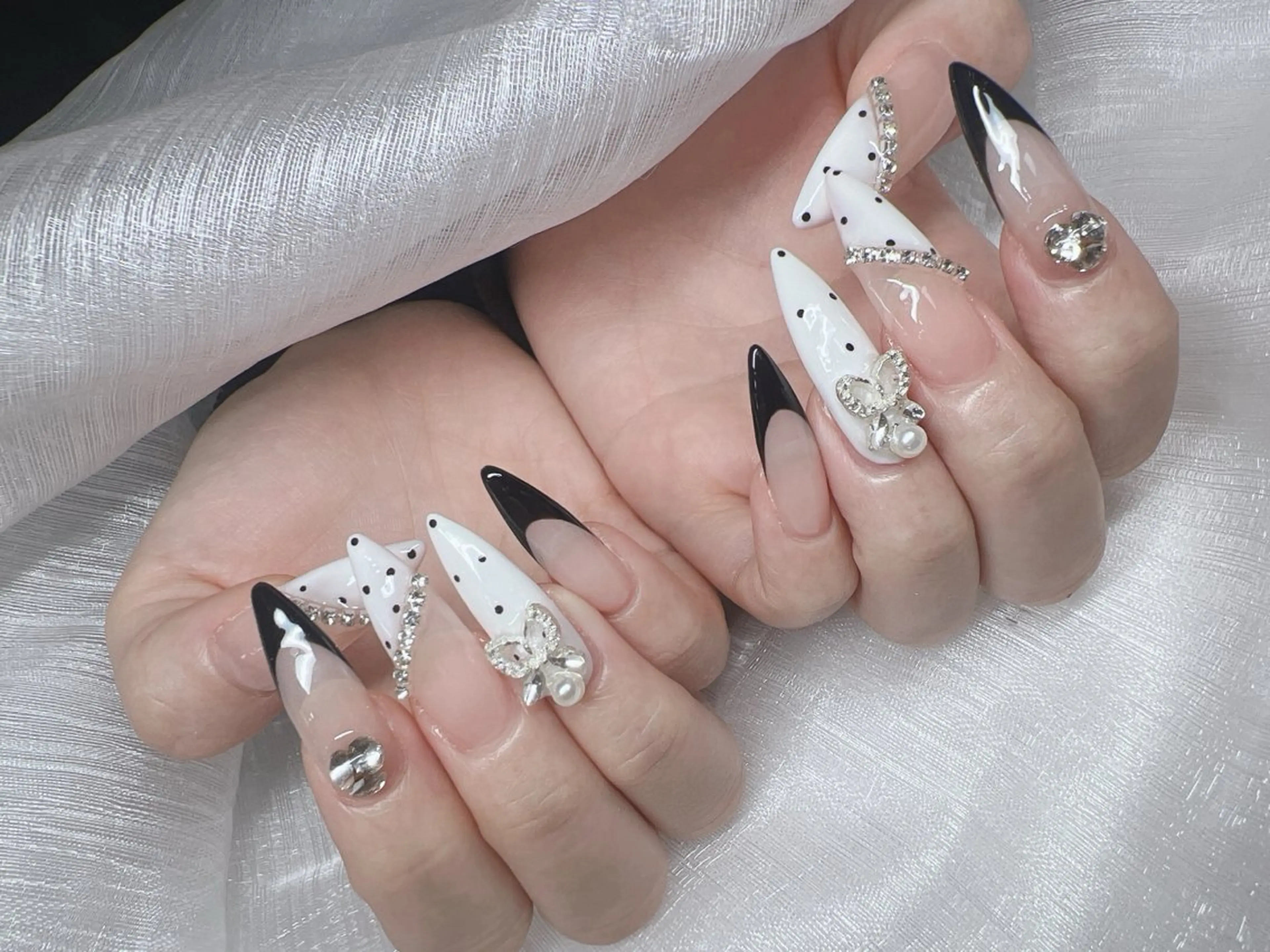 ネイル ハンドネイル Lee Nails チップ長さだし専門店のネイルデザイン