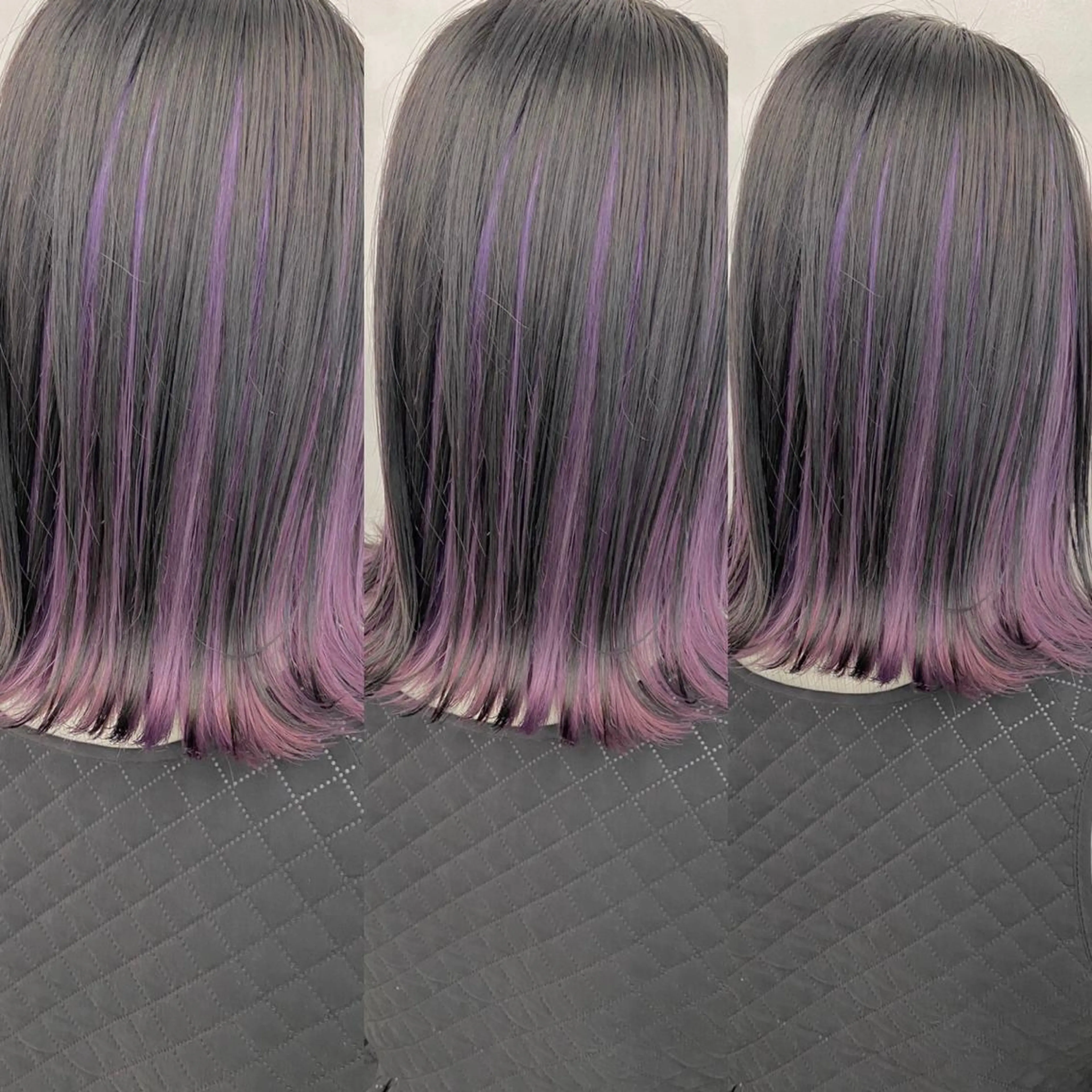 ミディアム カラー ヘアアレンジ ハイトーン/ ボブ 中村麟のヘアスタイル