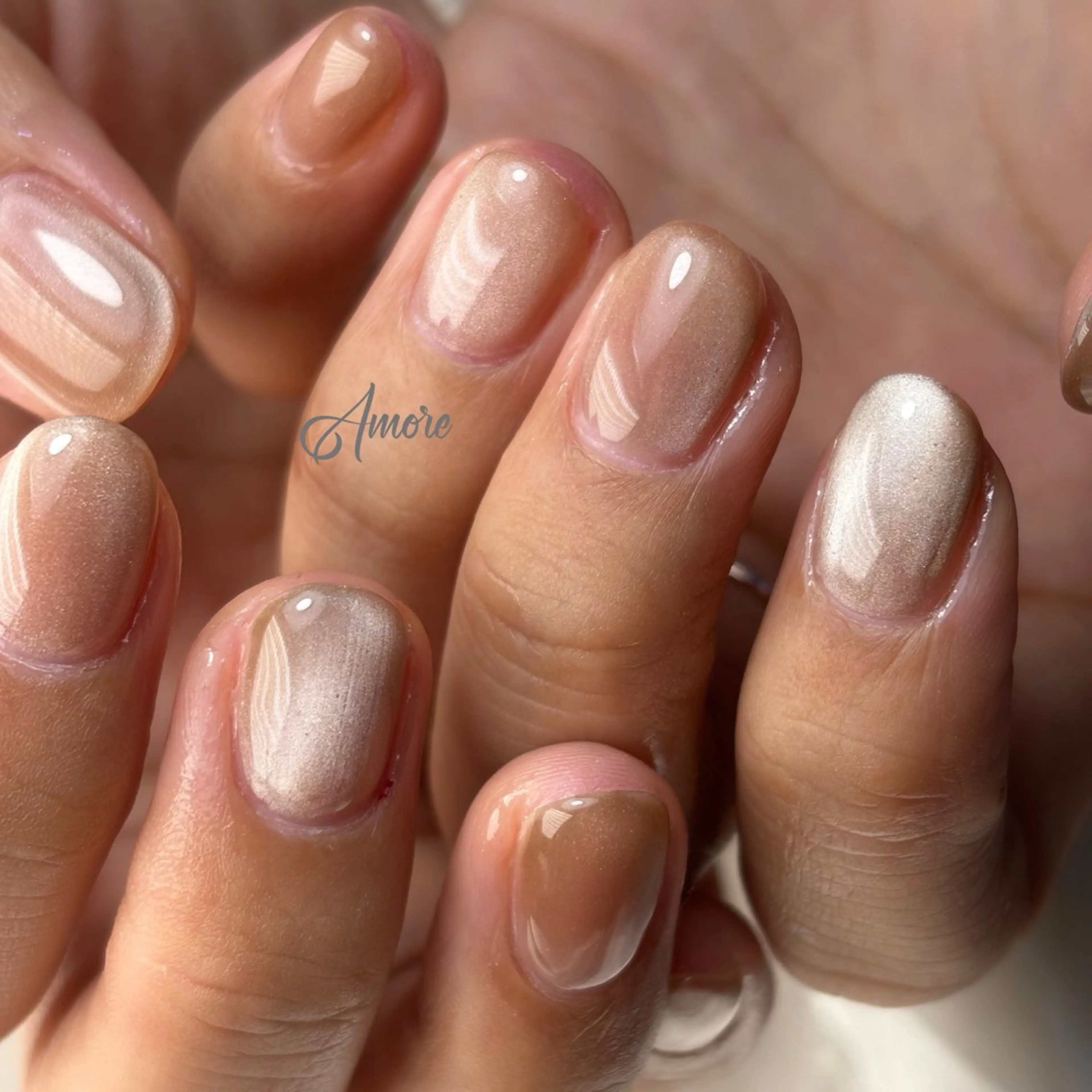 ネイル ジェルネイル キラキラネイル 韓国ネイル マグネットネイル パラジェル You kyehwaのネイルデザイン