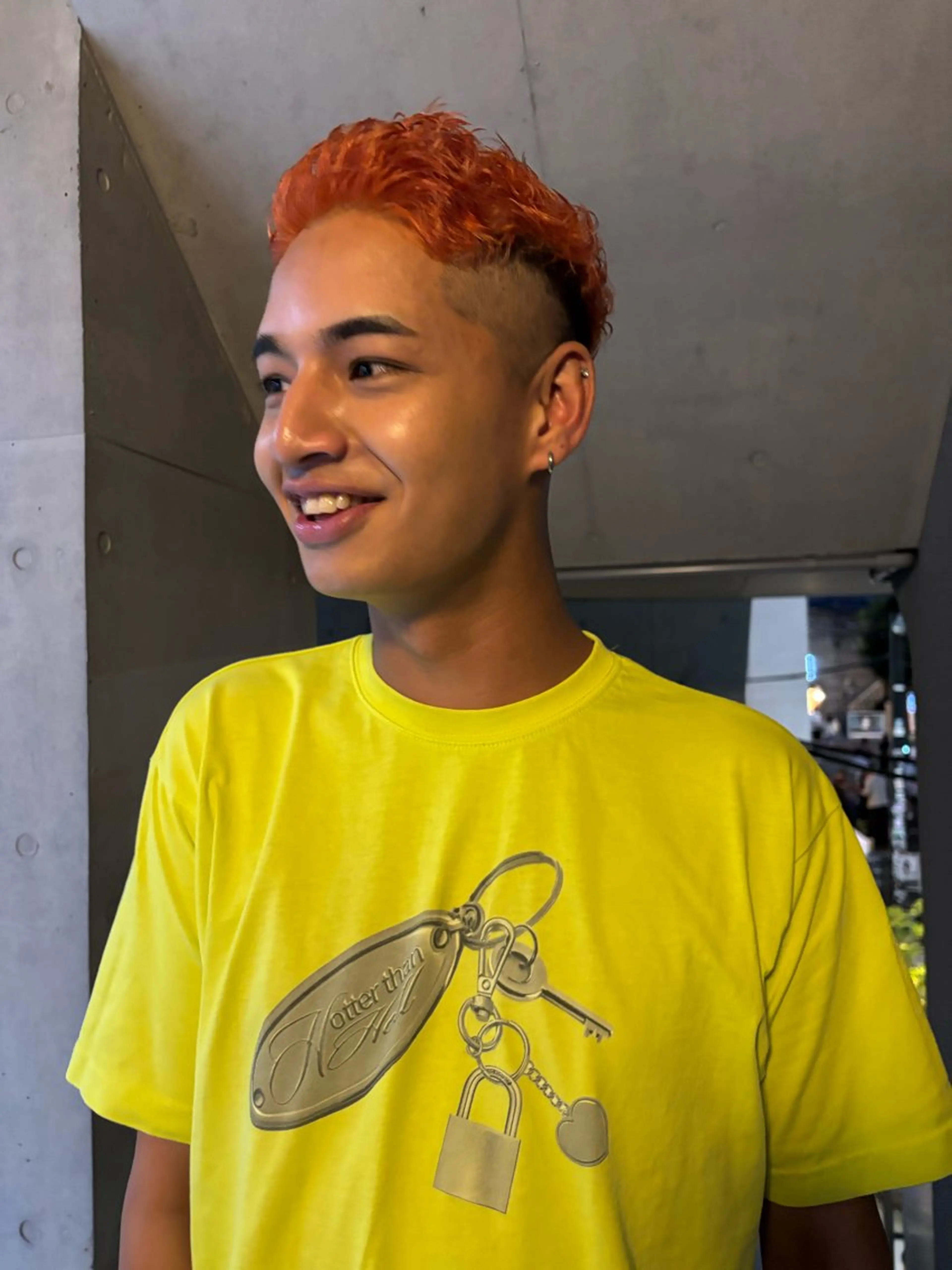 カラー メンズ ヘアカラー ブリーチ✨ハイライト メンズヘア/アヤノのヘアスタイル