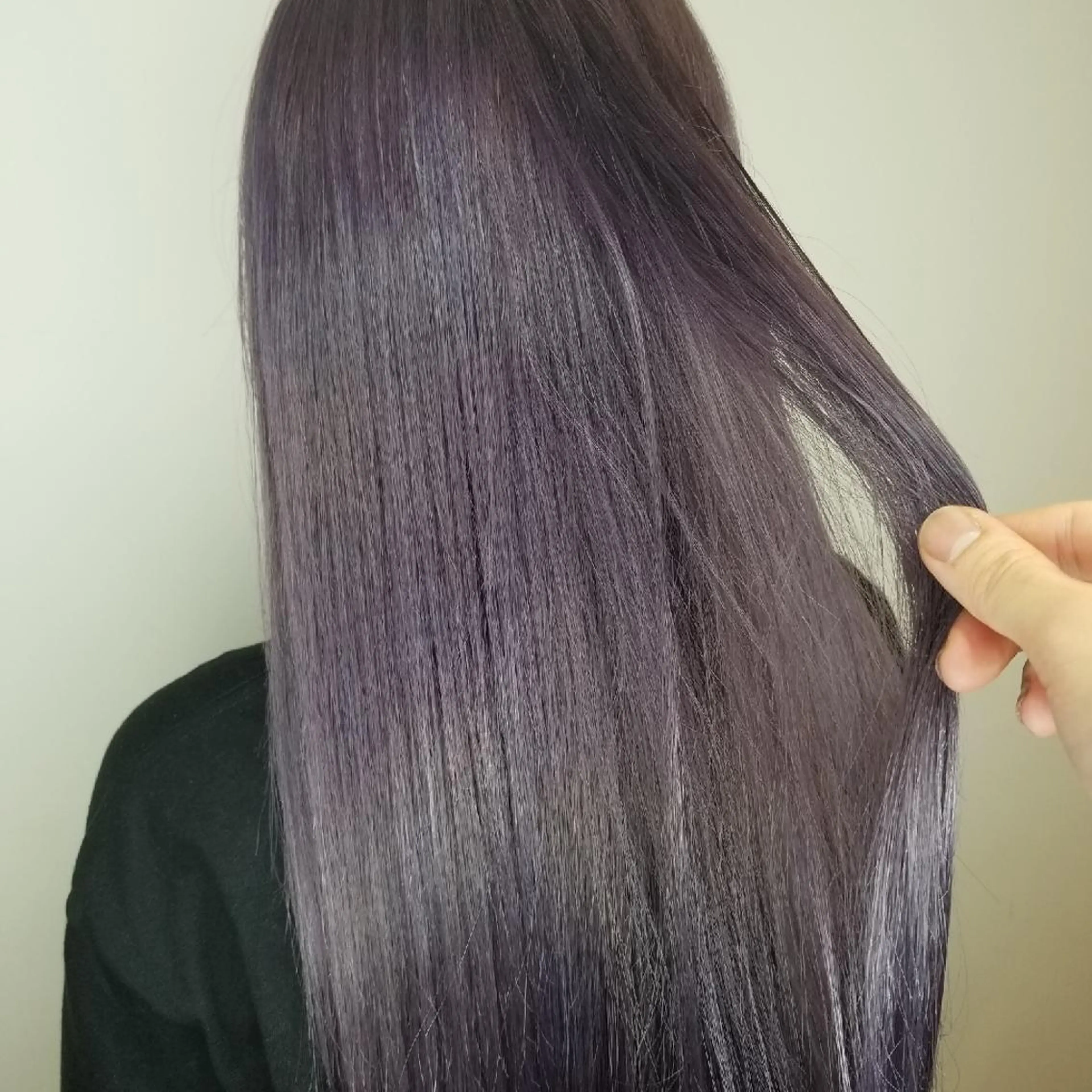 ロング カラー ラベンダーカラー シールエクステ♦️ レイヤー♦️福田晃大のヘアスタイル