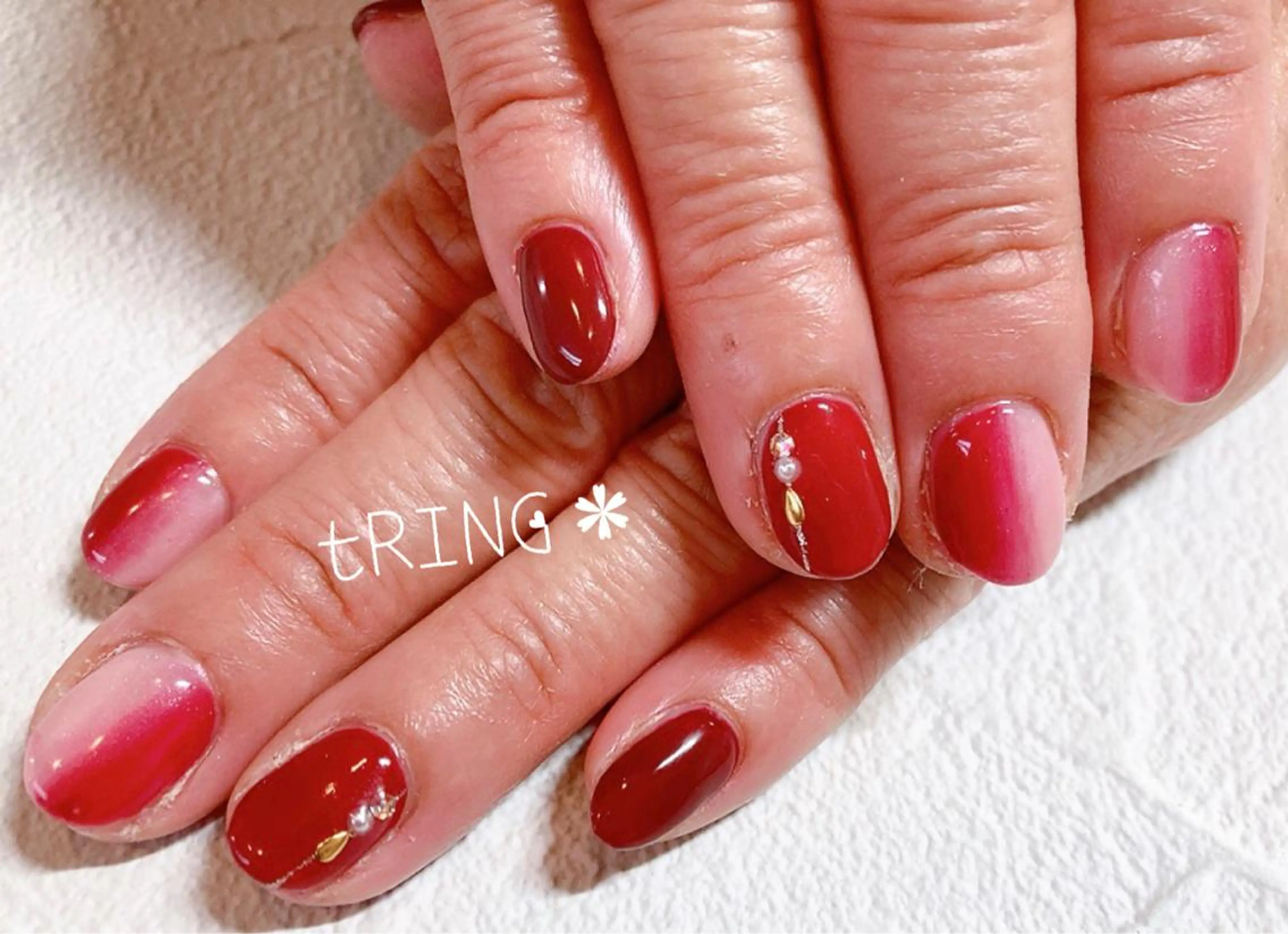 ネイル ハンドネイル tRING＊ しいの木台のネイルデザイン