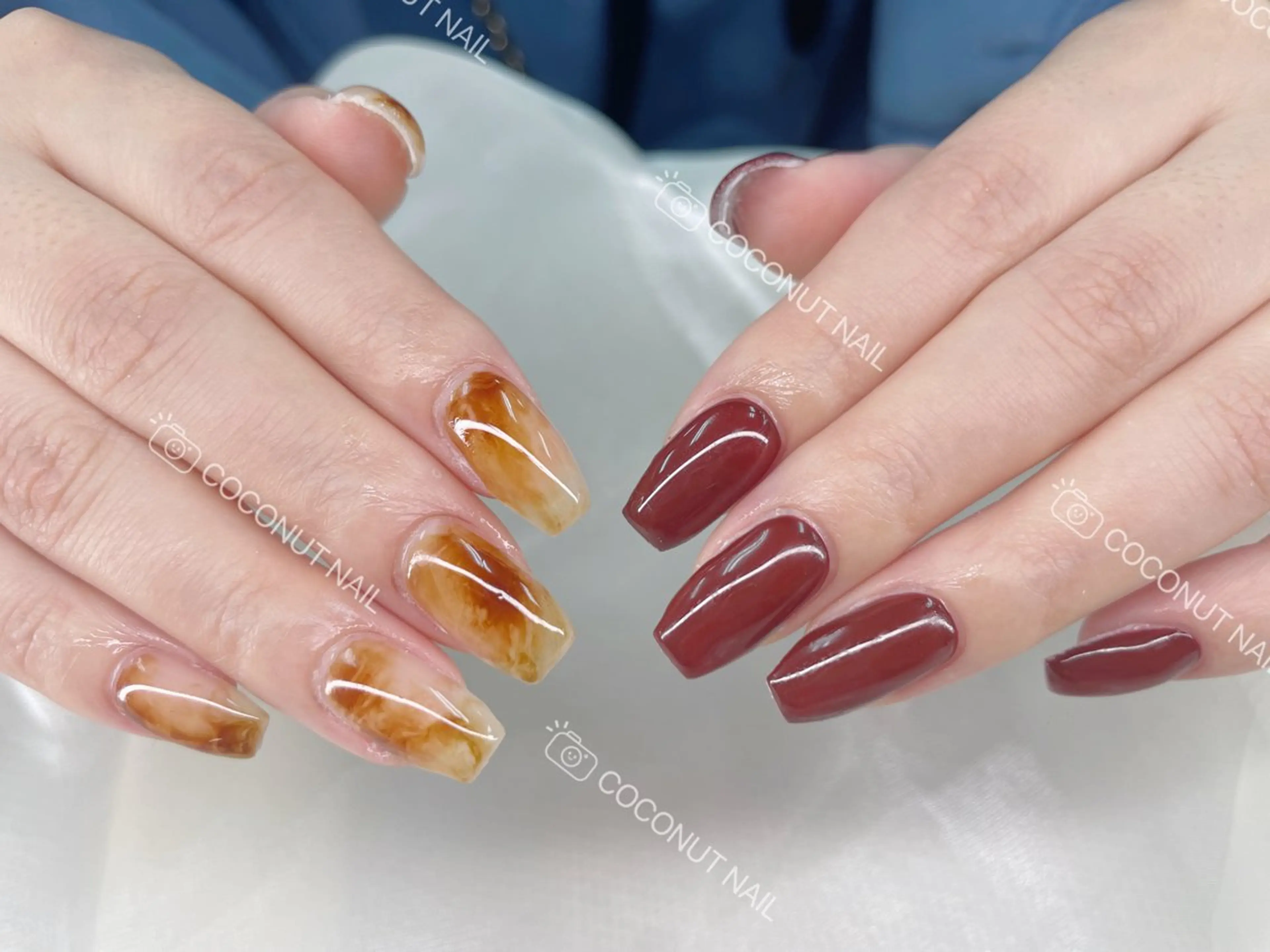 ネイル ハンドネイル 神田 ココナッツのネイルデザイン