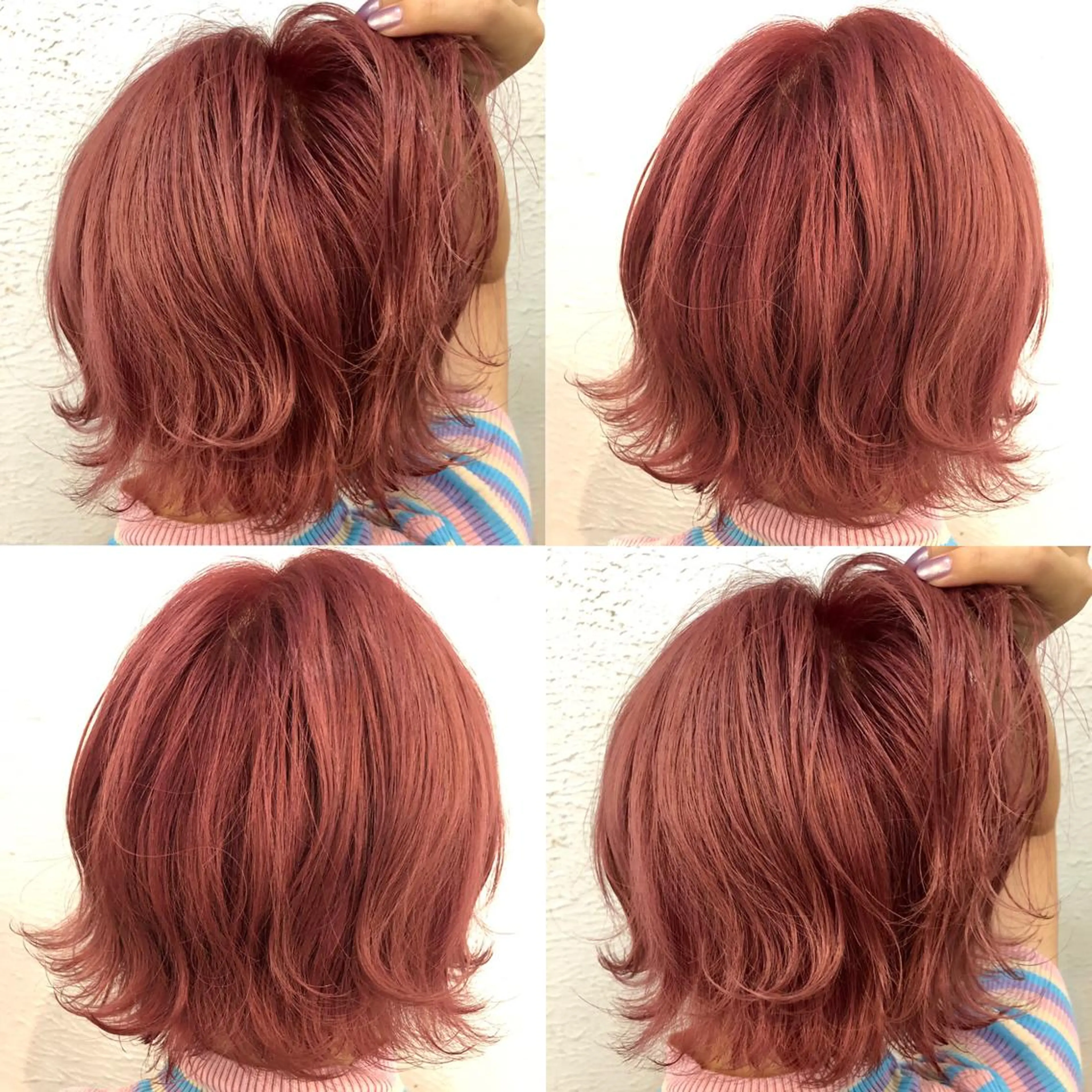 ミディアム カラー アッシュ ピンクカラー ピンクアッシュ 最高峰の技術力☆ 樋口健人のヘアスタイル