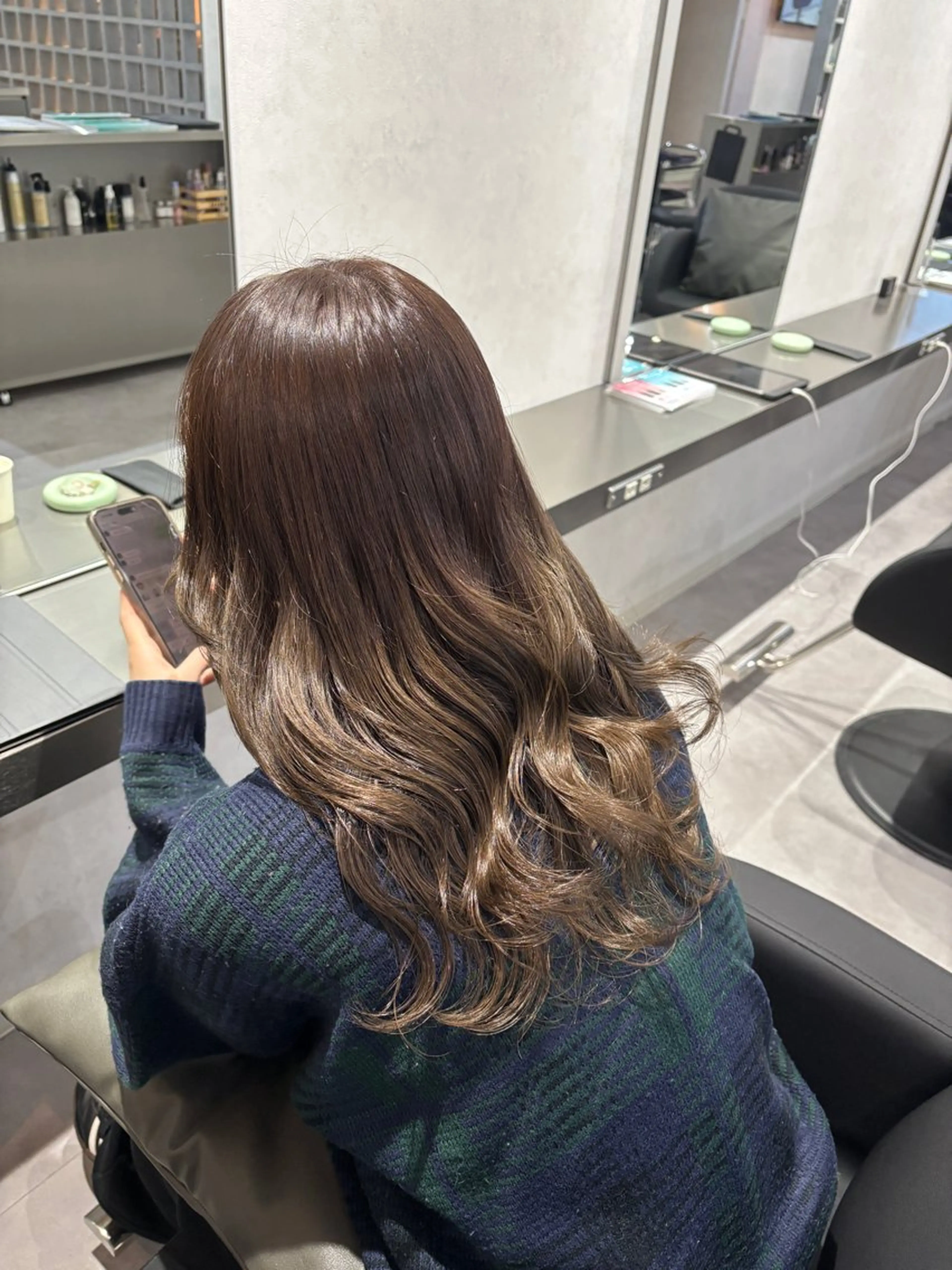 透明感カラー➕『 うるつや保湿 』トリートメント🫧💞の写真