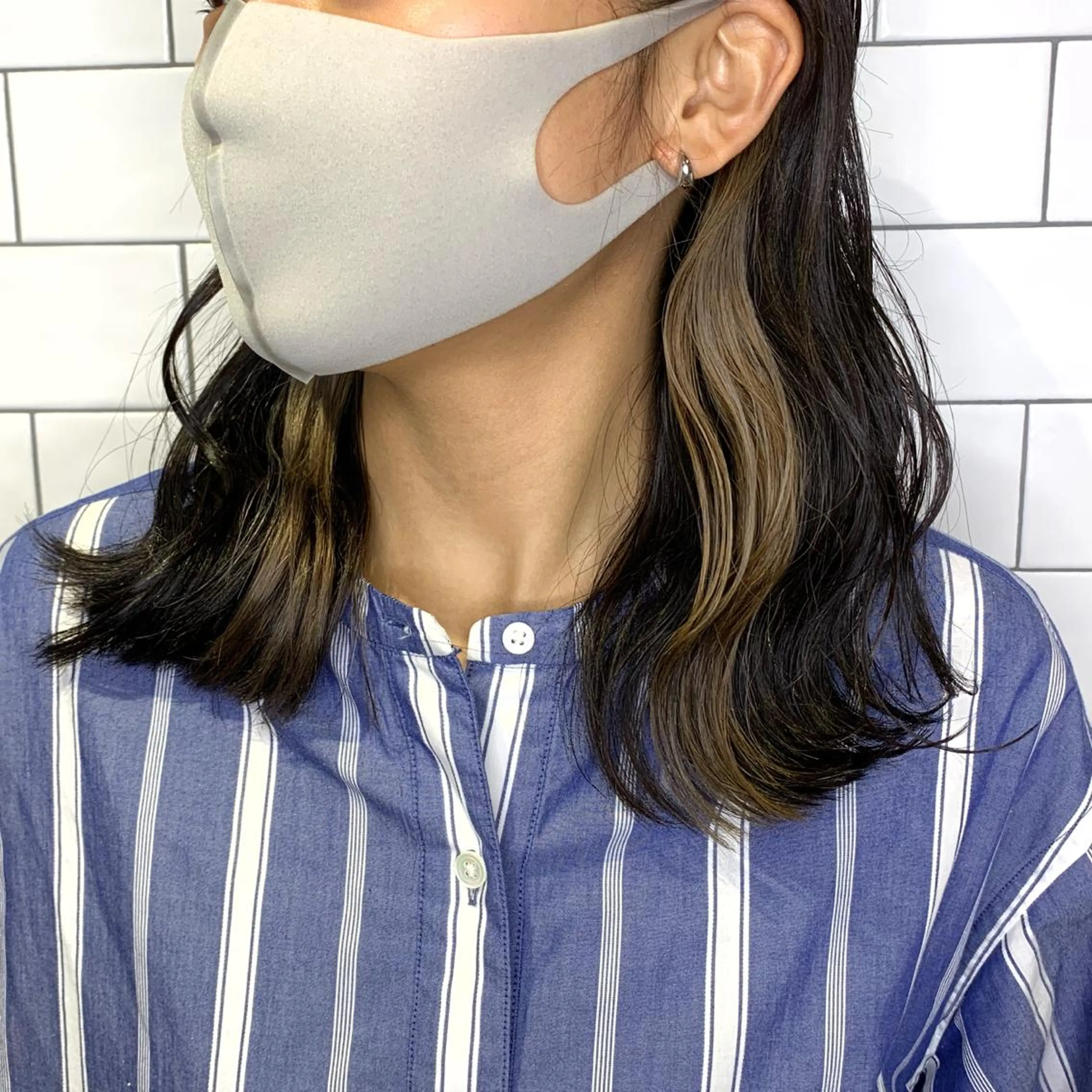 ミディアム カラー 原山 直人のヘアスタイル