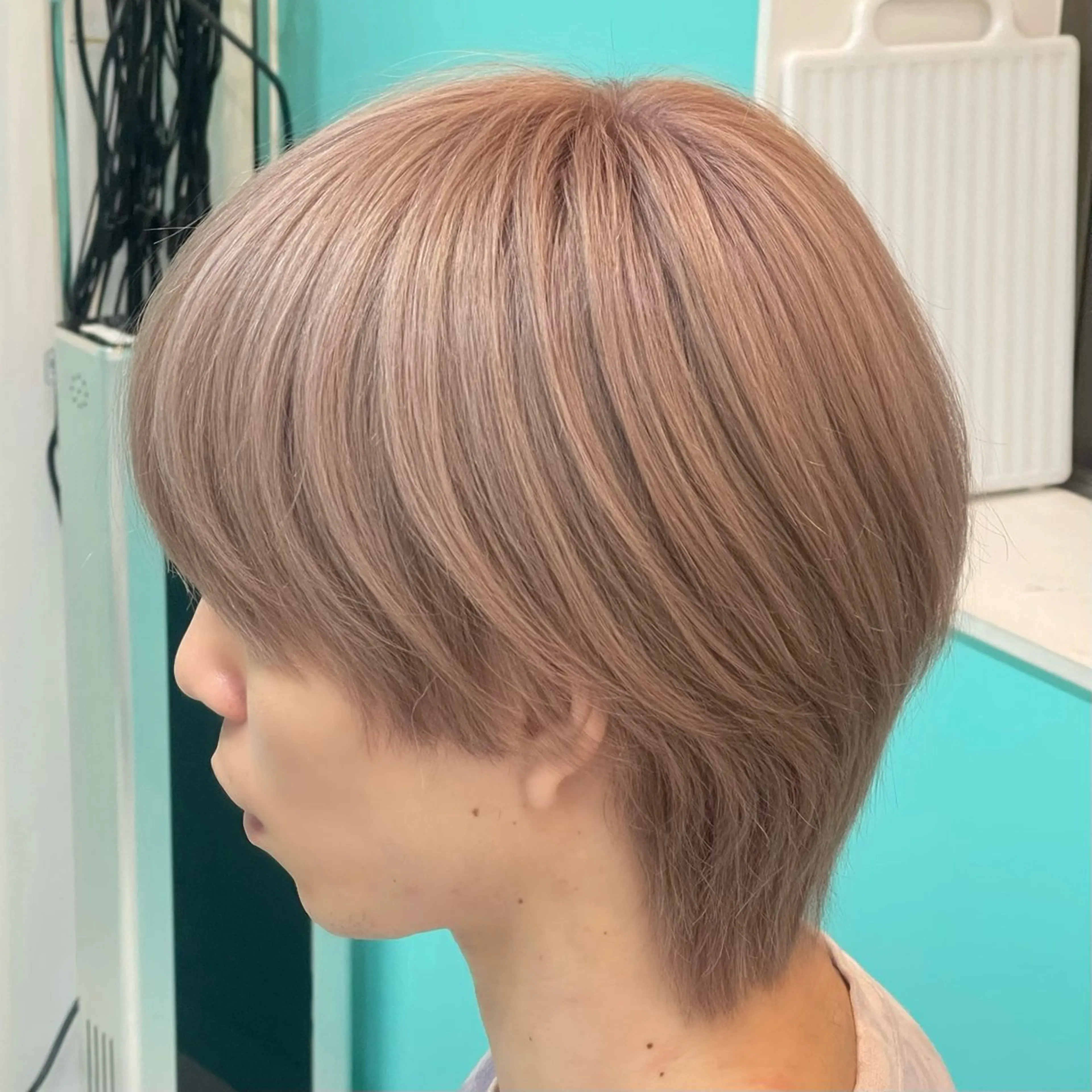 カラー メンズ カット ヘアカラー mana/メンズ/ ヘアセット/ブリーチのヘアスタイル