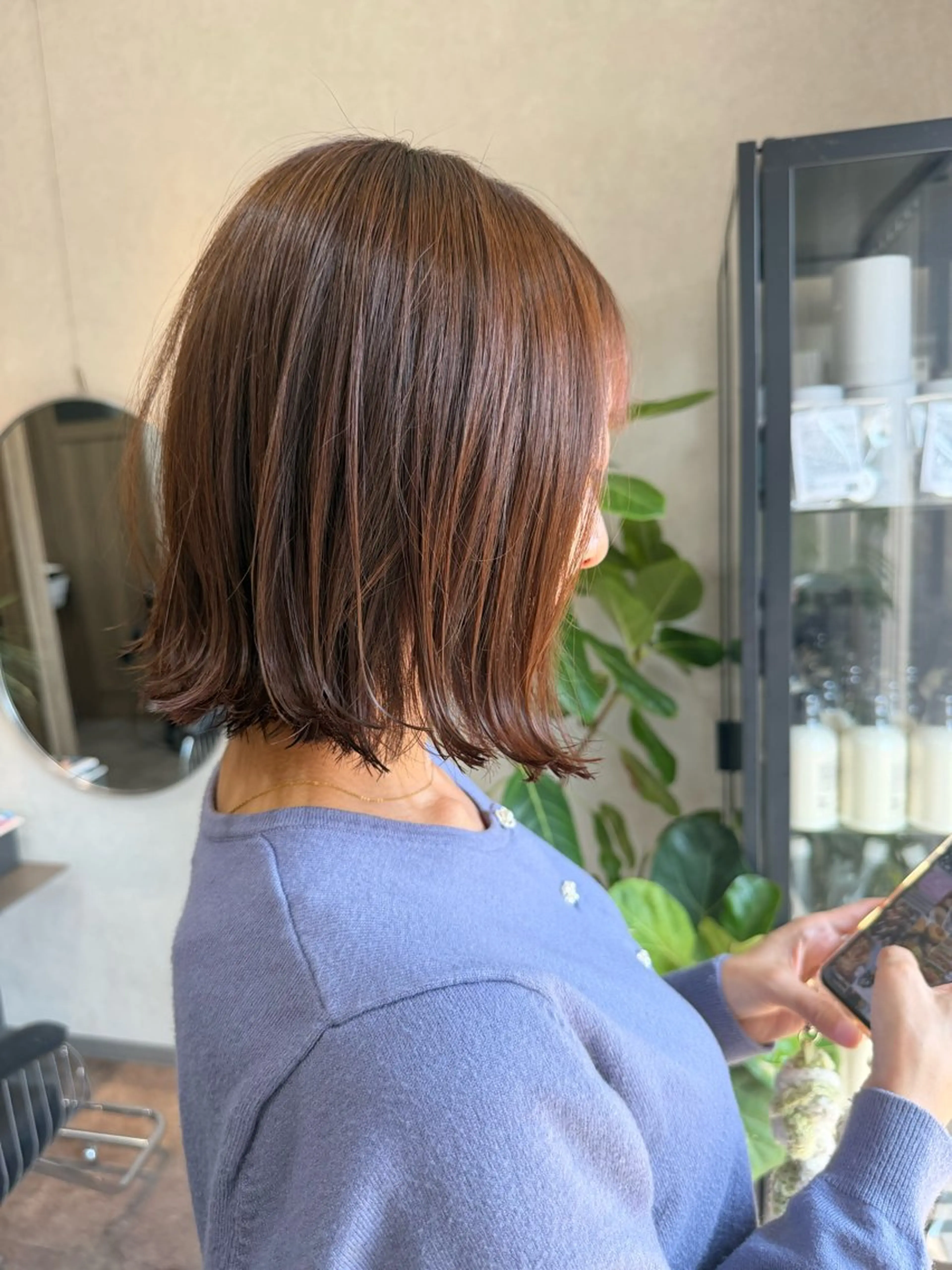 ショート ボブ 外ハネヘア カット 縮毛矯正 Curumi クルミのヘアスタイル