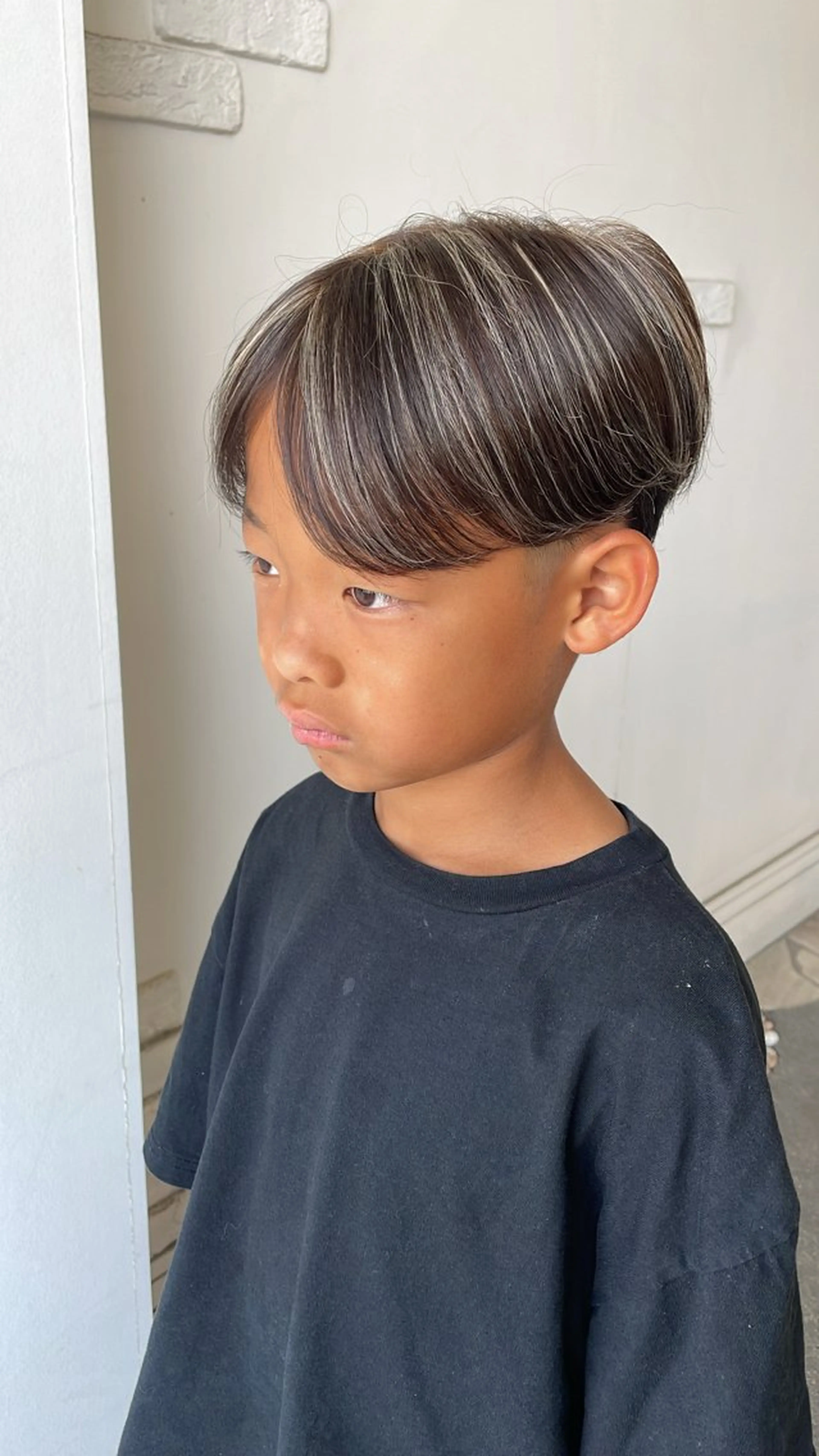 ショート キッズ ヘアカラー 魔法のシャンプーで 艶髪に✳︎/カラーのヘアスタイル