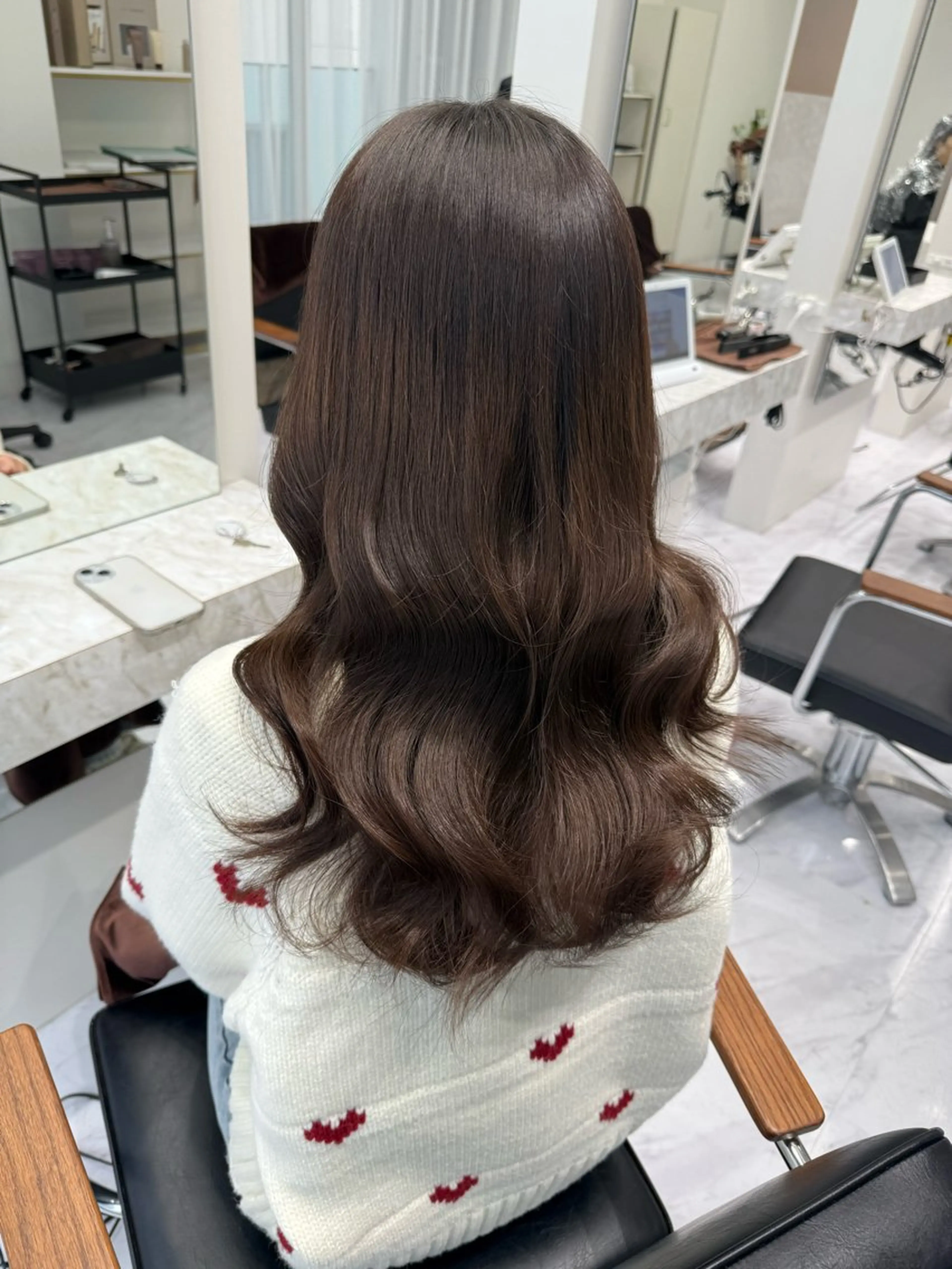 ロング 西川 ことねのヘアスタイル