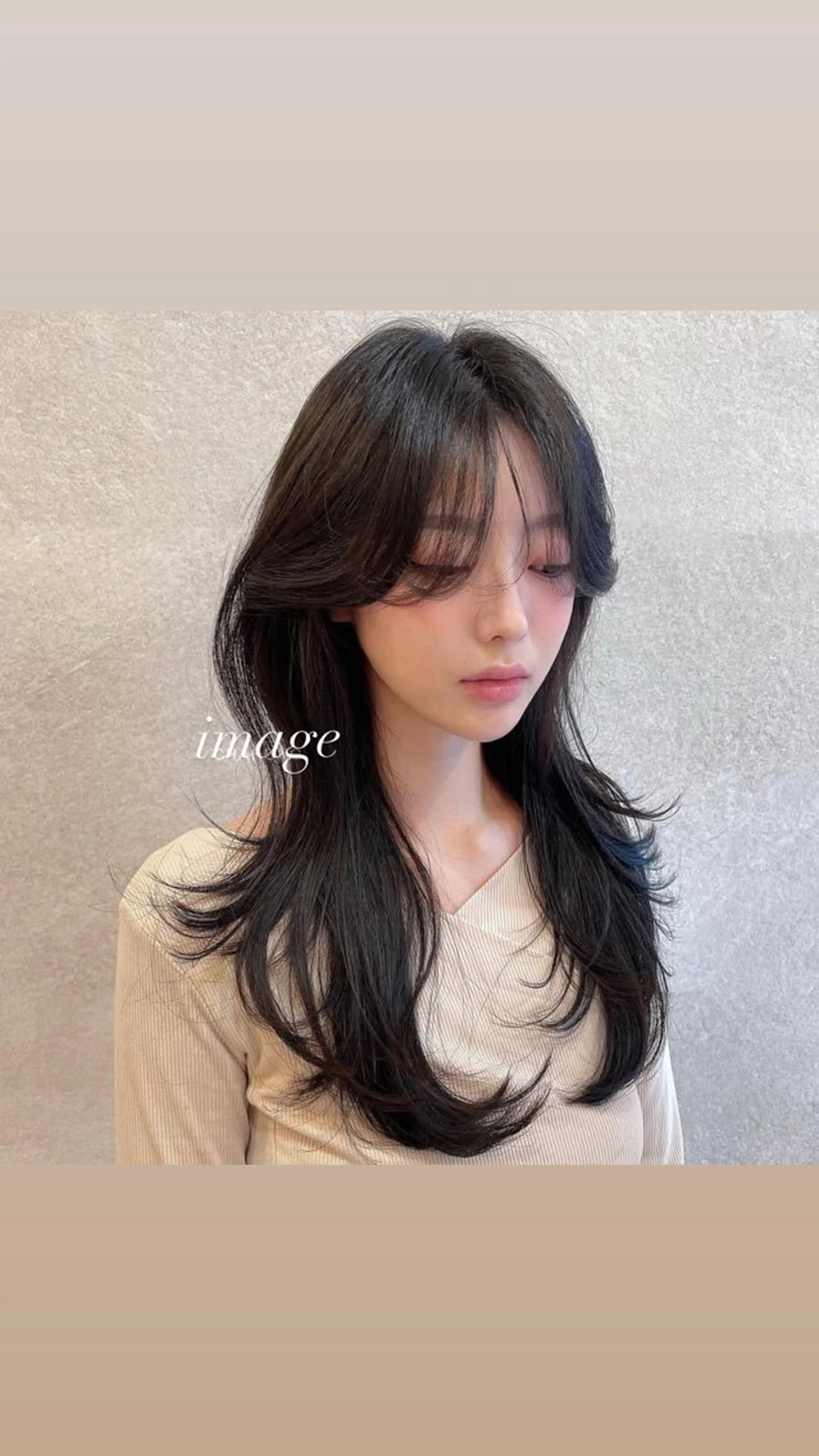 【無料‼️】韓国風ハイレイヤーカット(⚠️条件あり)の写真