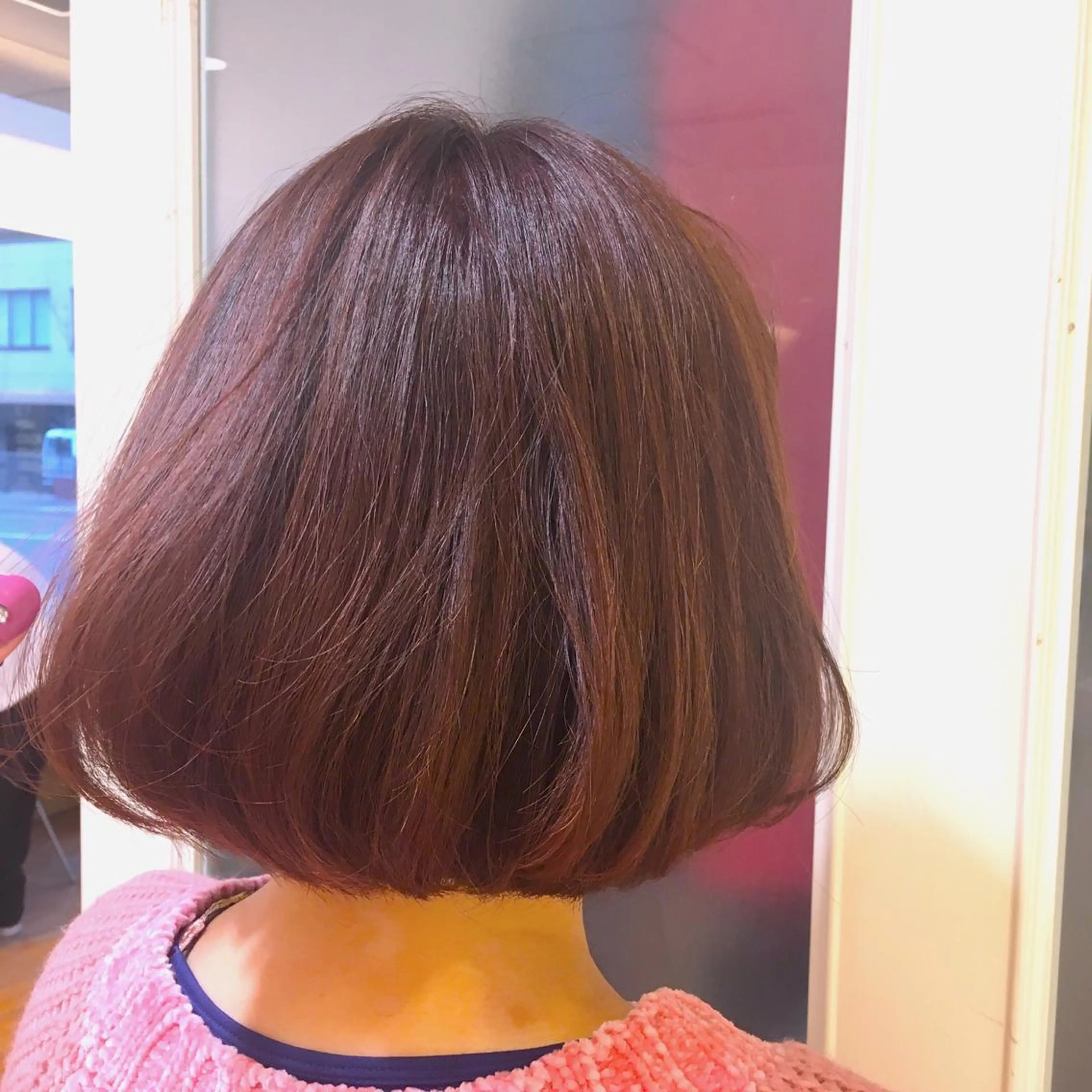 ミディアム カラー イルミナカラー 加藤 あやみのヘアスタイル