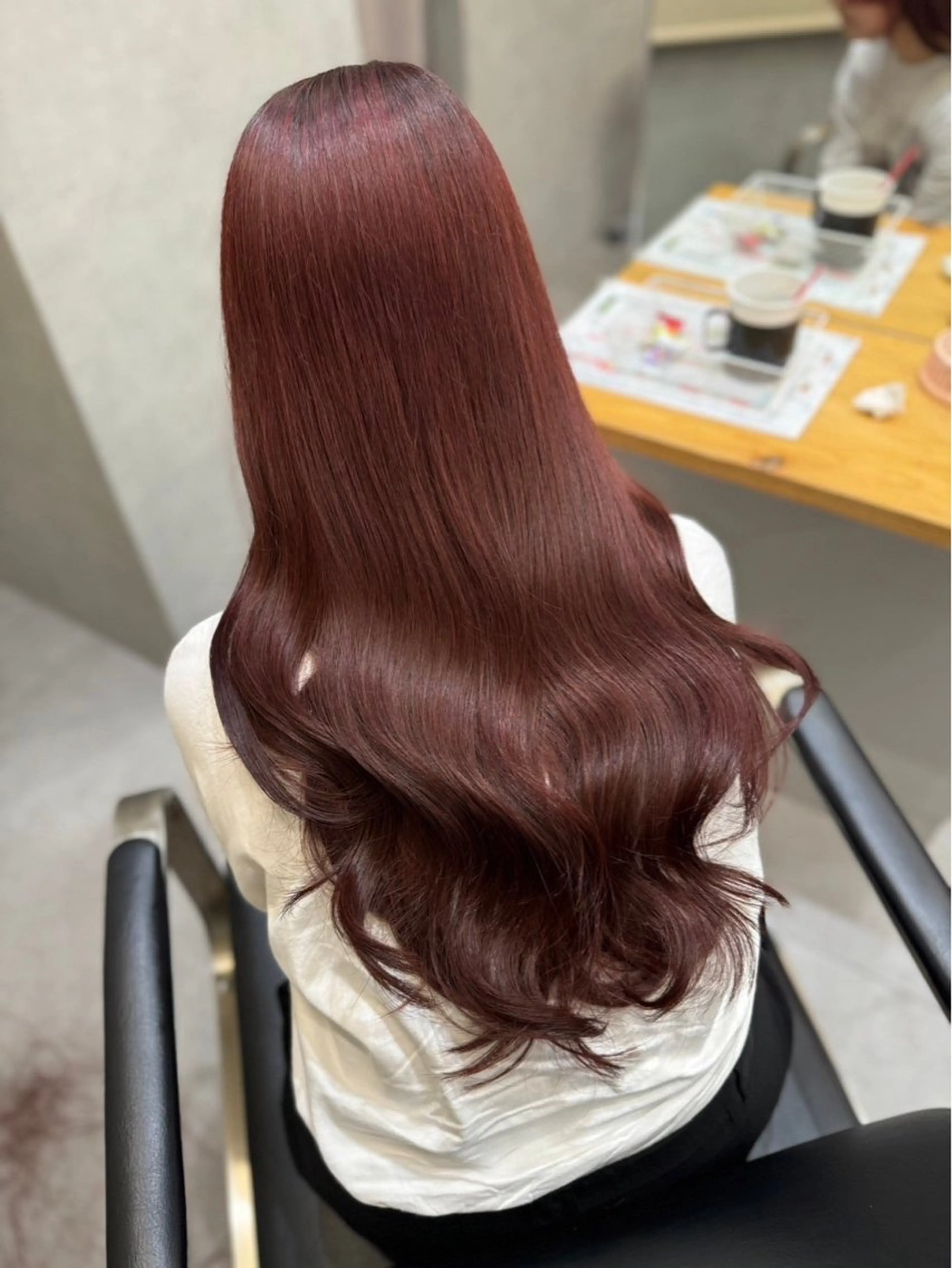 カラー レッドカラー Aya/大阪梅田 /艶カラーのヘアスタイル