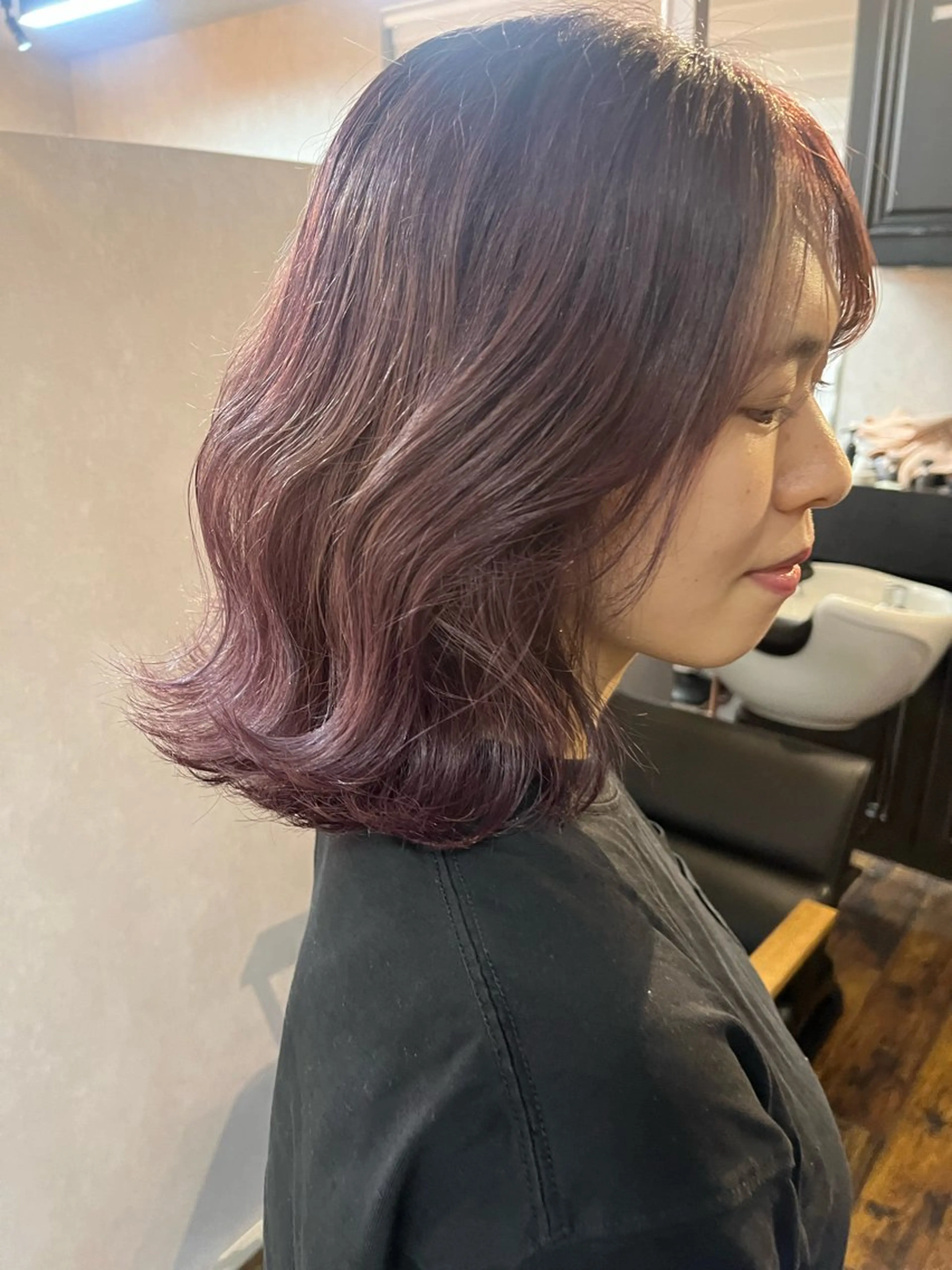 カラー アクアカラー ere 代々木公園所属・みほ/ニュアンス/ モード/艶カラーのヘアスタイル