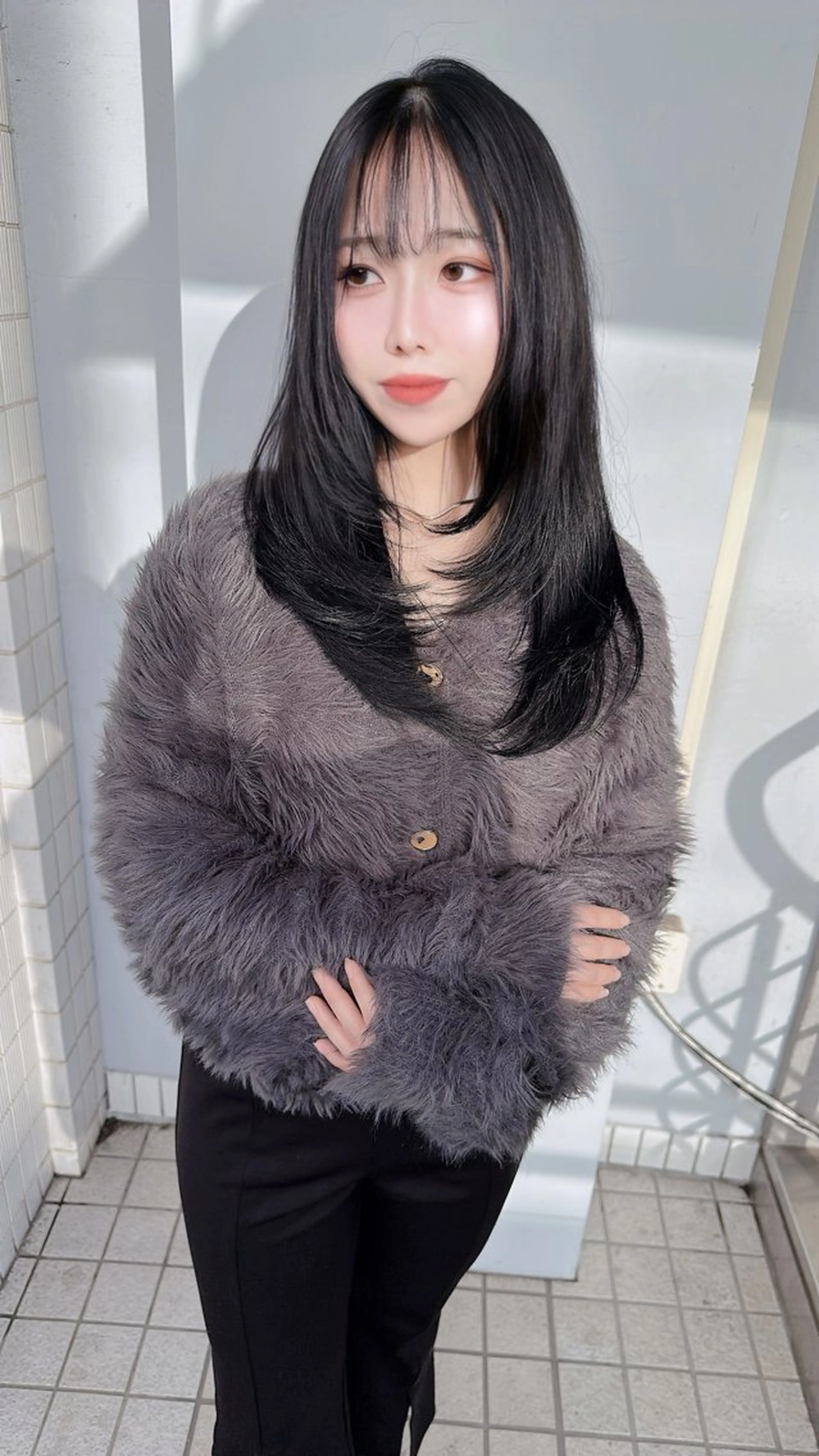 ロング カラー レイヤーカット 髪質改善専門店 Adele 青山所属・白髪ぼかし/レイヤー 青山/ヒロキのヘアスタイル