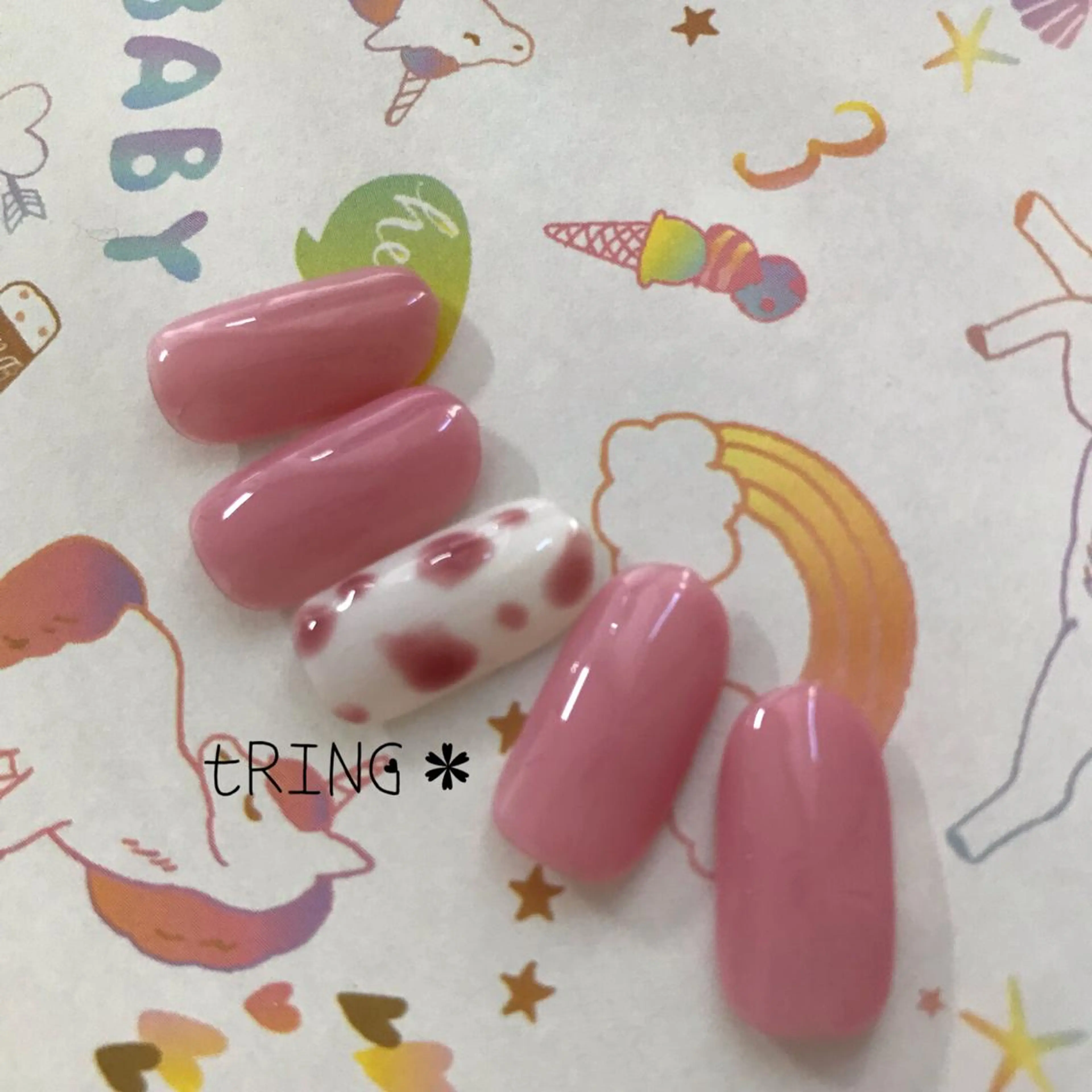 ネイル ハンドネイル tRING＊ しいの木台のネイルデザイン