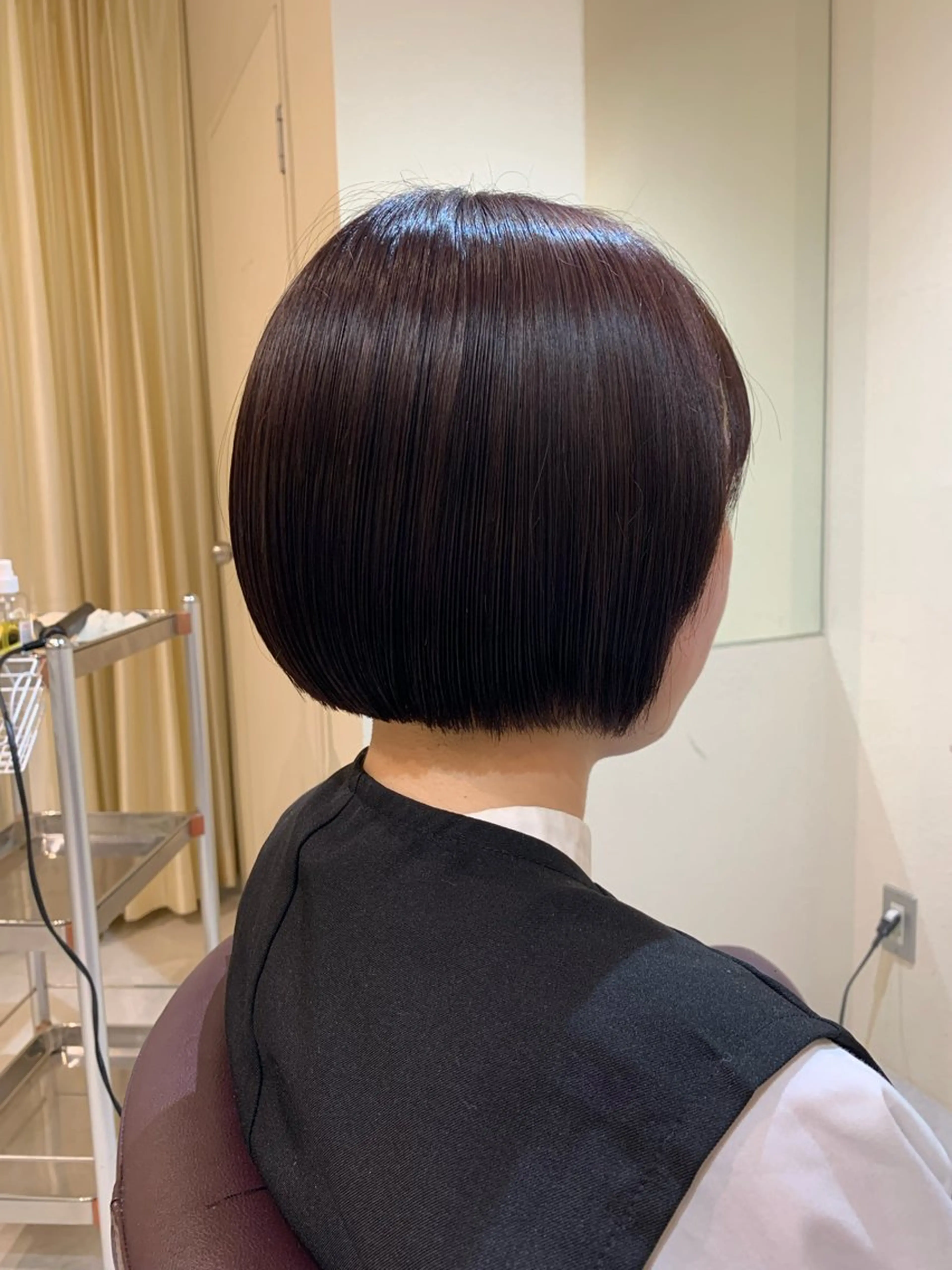 ショート カラー 切りっぱなしボブ ブラウンカラー ピンクカラー ピンクブラウン ボブ カット ヘアカラー トリートメント SALOWIN名古屋栄店所属・Yuuki🌷名古屋 栄 カラー/ボブのヘアスタイル