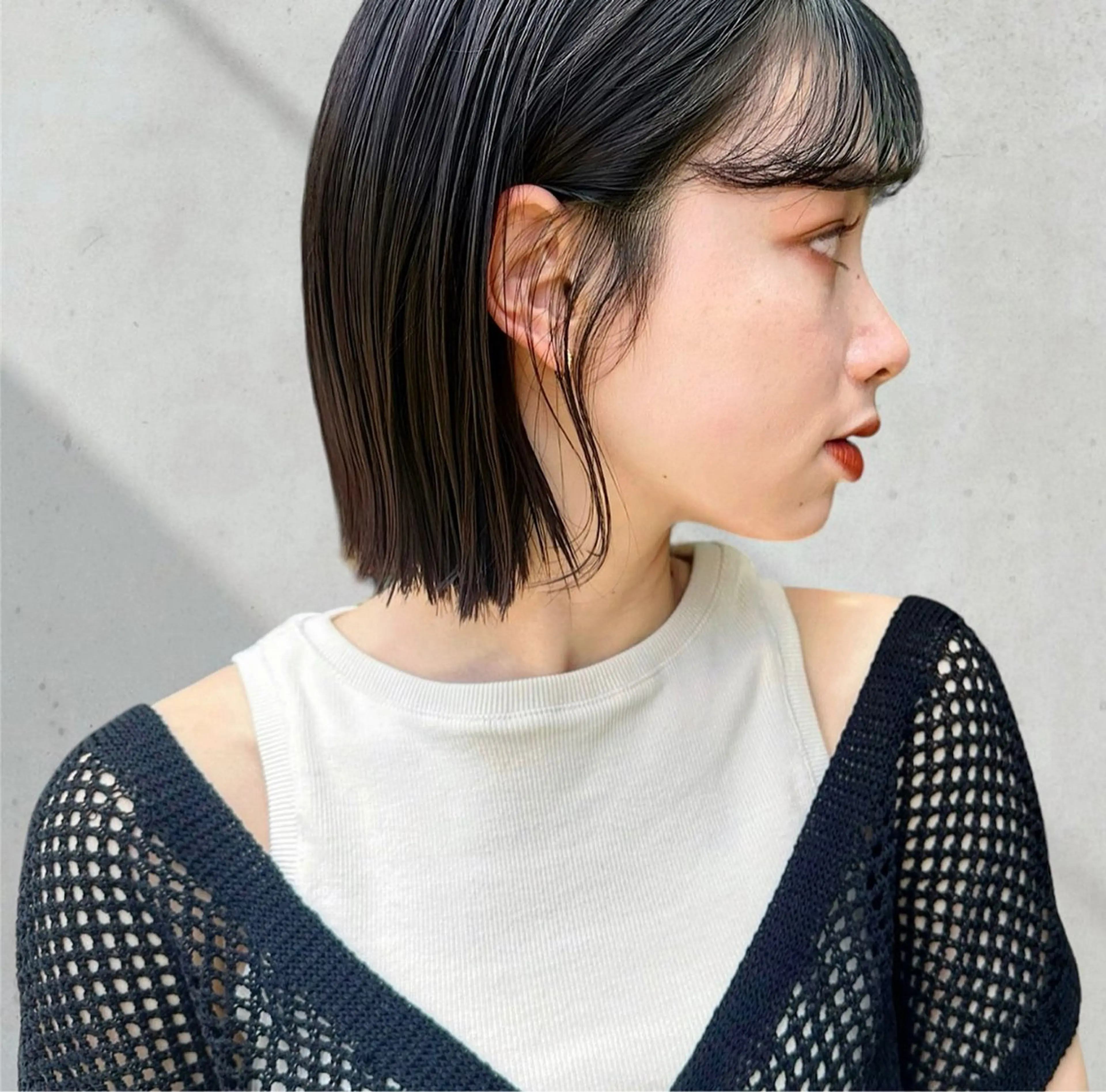 ショート ボブ ❤️アヤカ Wカラー ボブ レイヤー❤️のヘアスタイル