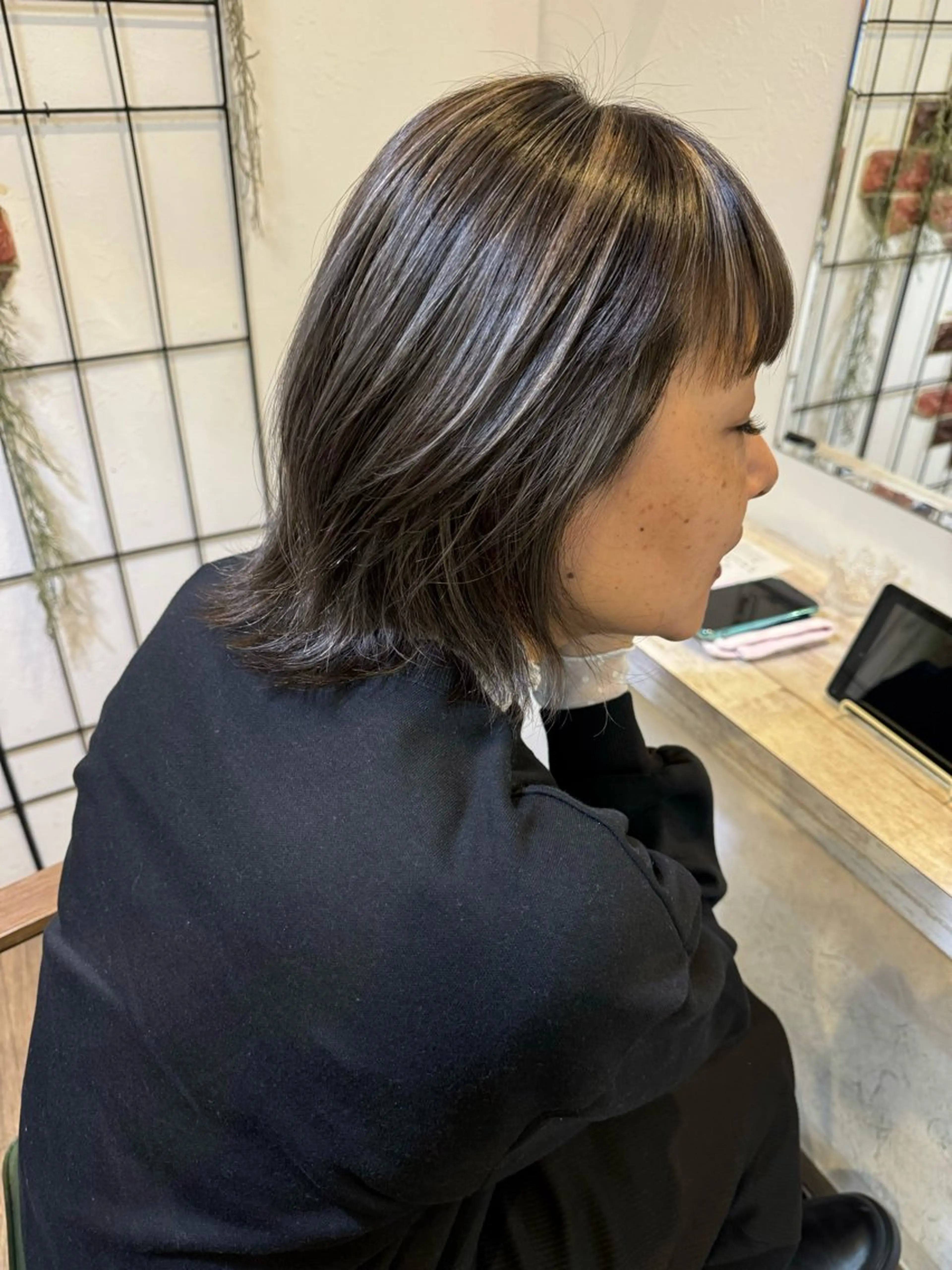 ミディアム カラー ハイライトカラー ハイライト ヘアカラー m ā l o.🌷 サカモトマイコのヘアスタイル