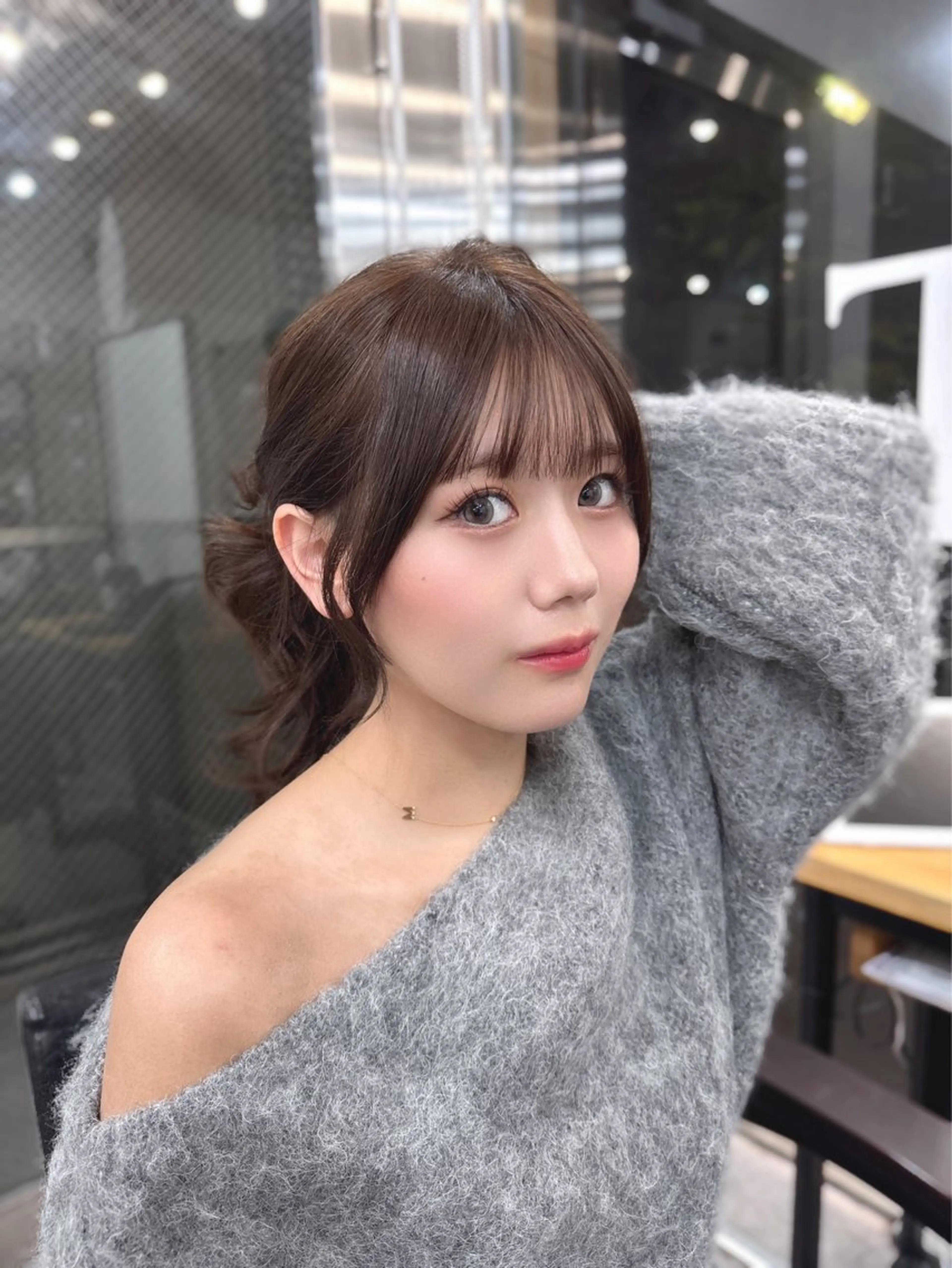 ロング カット kiti SAKAE所属・のり/顔まわり/韓国 /レイヤーカットのヘアスタイル