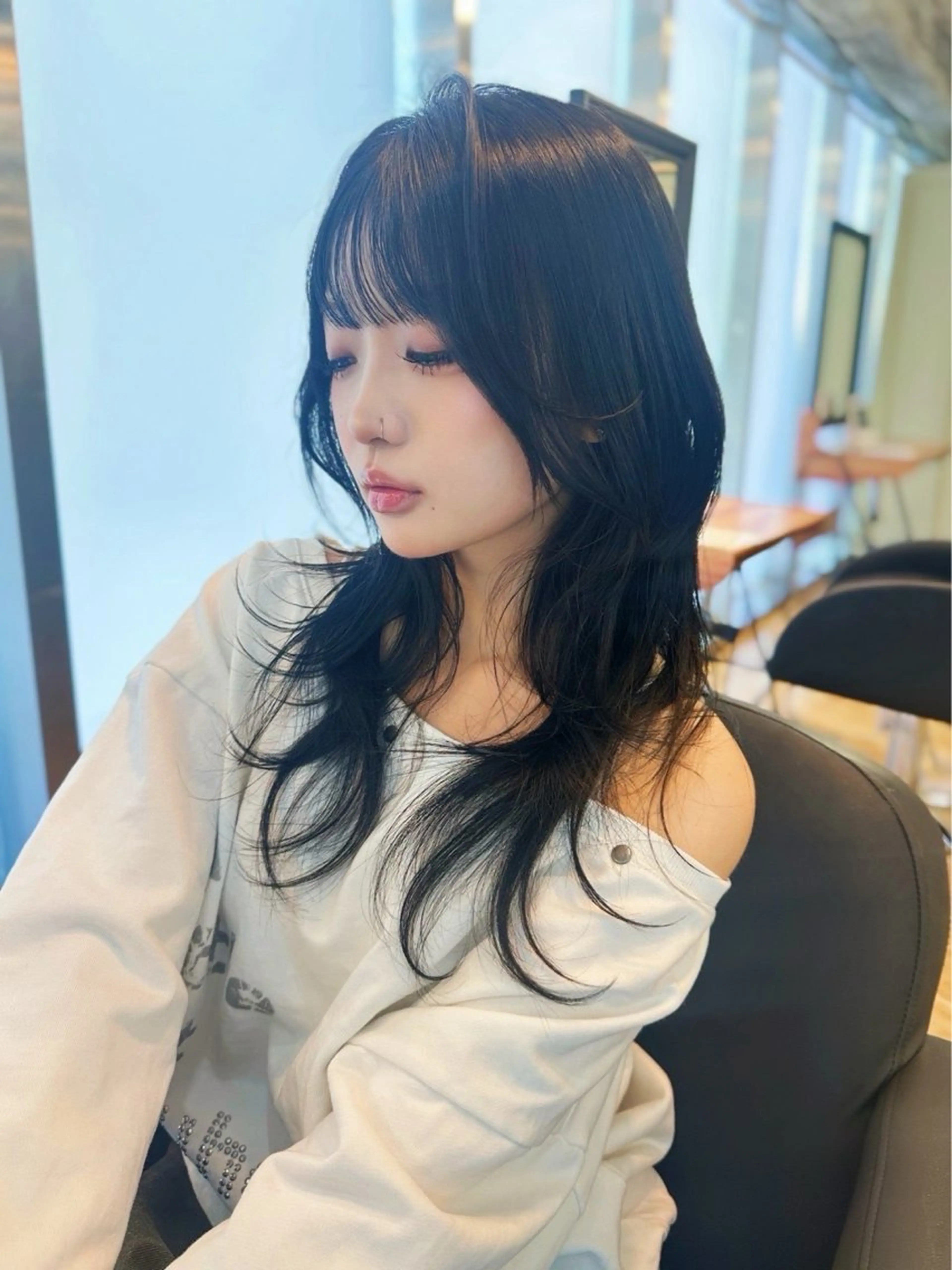 【12月駆け込みクーポン✨✨】カット＋艶カラー＋保湿trの写真