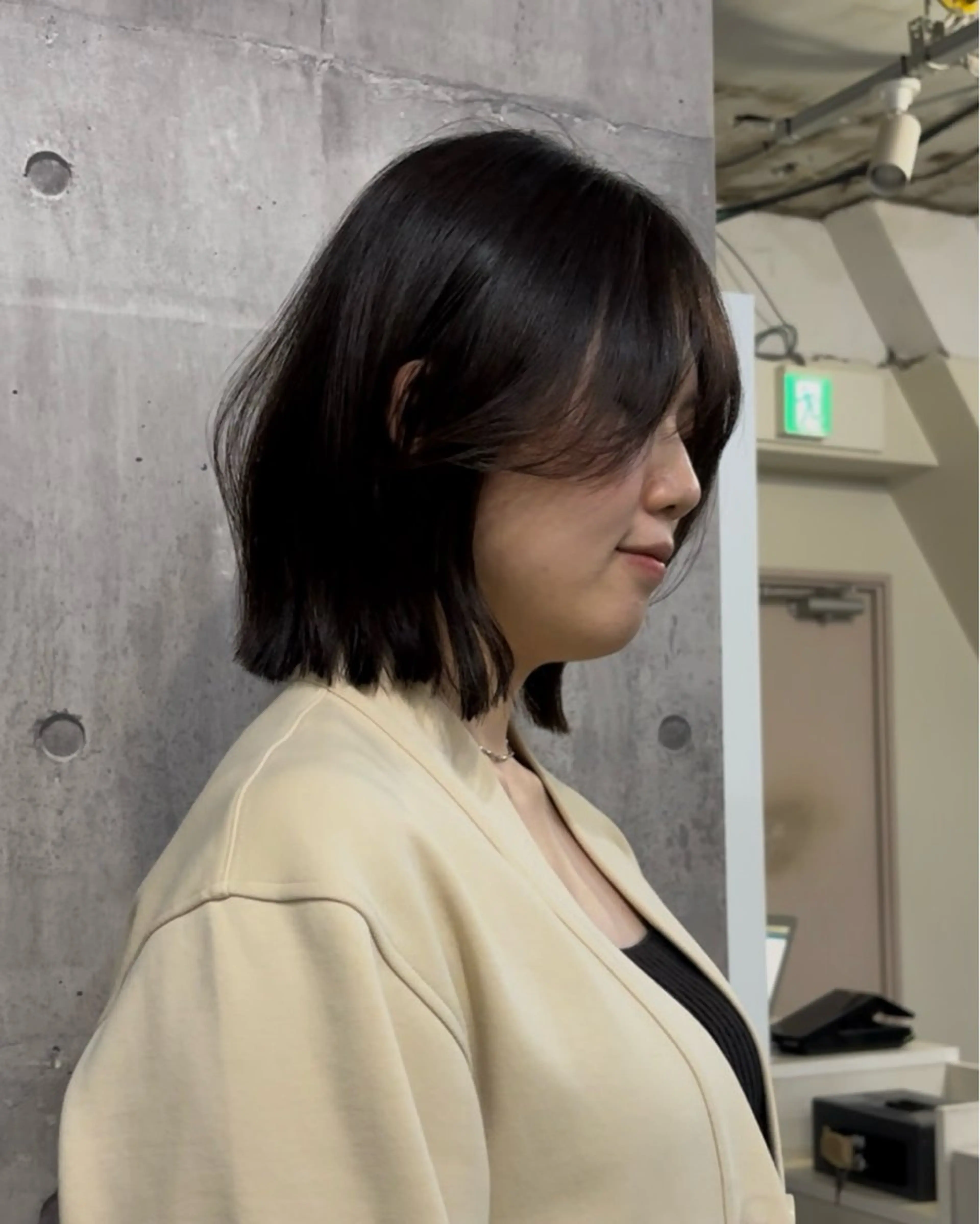 ショート 切りっぱなしボブ ボブ くせ毛 髪質改善 韓国風ヘア 韓国ボブ/髪質改善 ニュアンス特化RYOのヘアスタイル