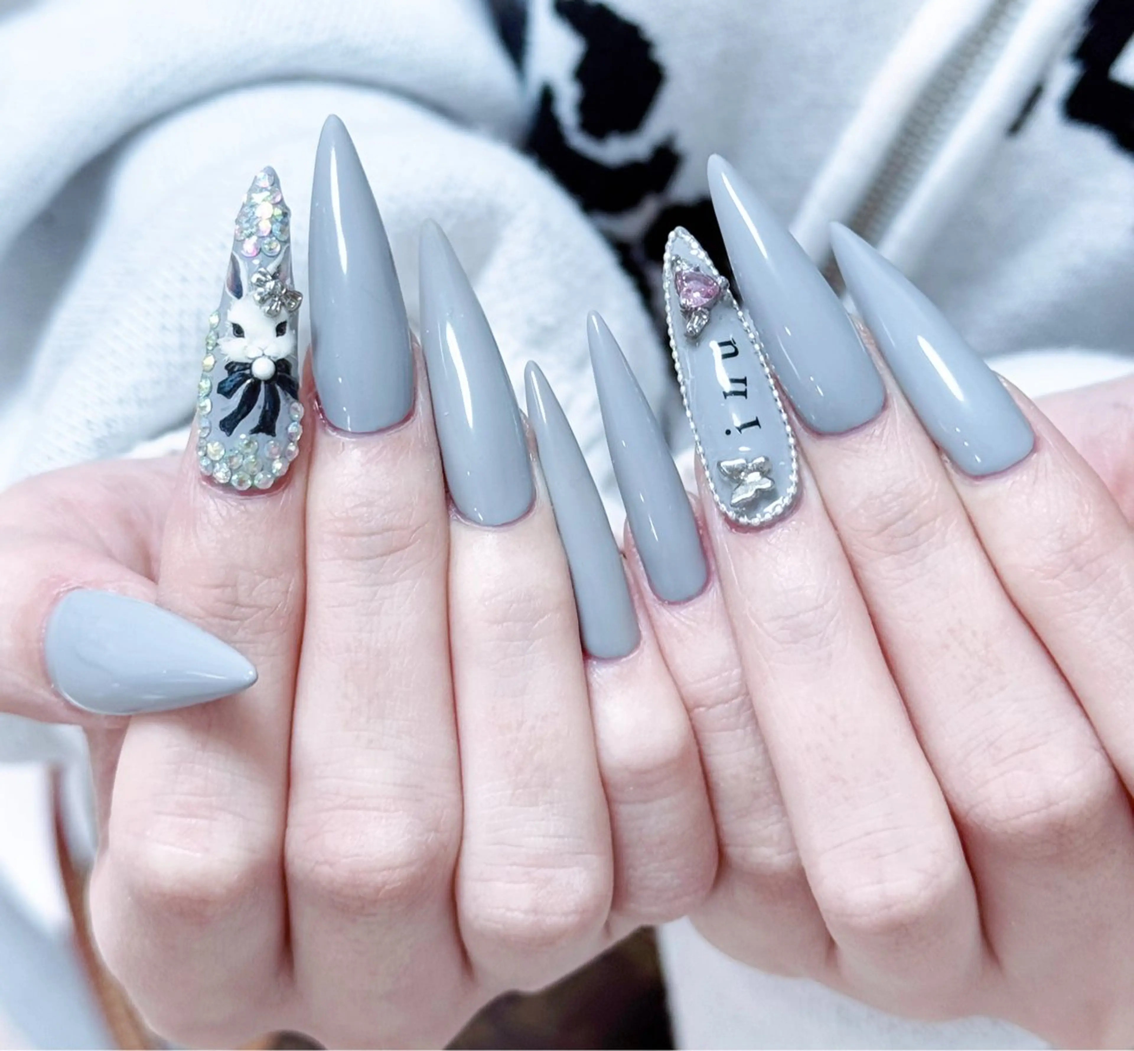 ネイル アートネイル オーロラネイル チークネイル フレンチネイル ガラスフレンチ ハンドネイル 🎀🎀YooLi Nail Salonのネイルデザイン