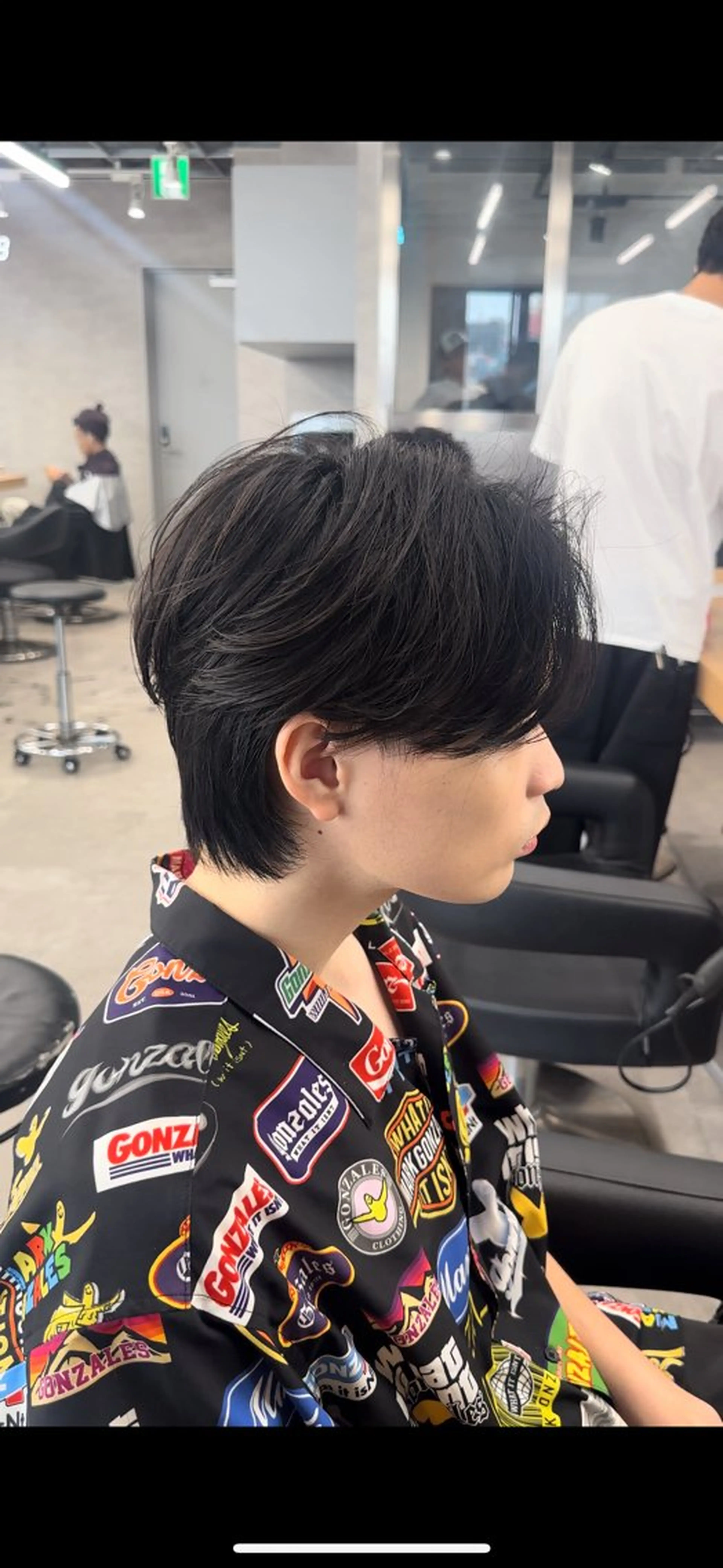 曲がる縮毛矯正の写真