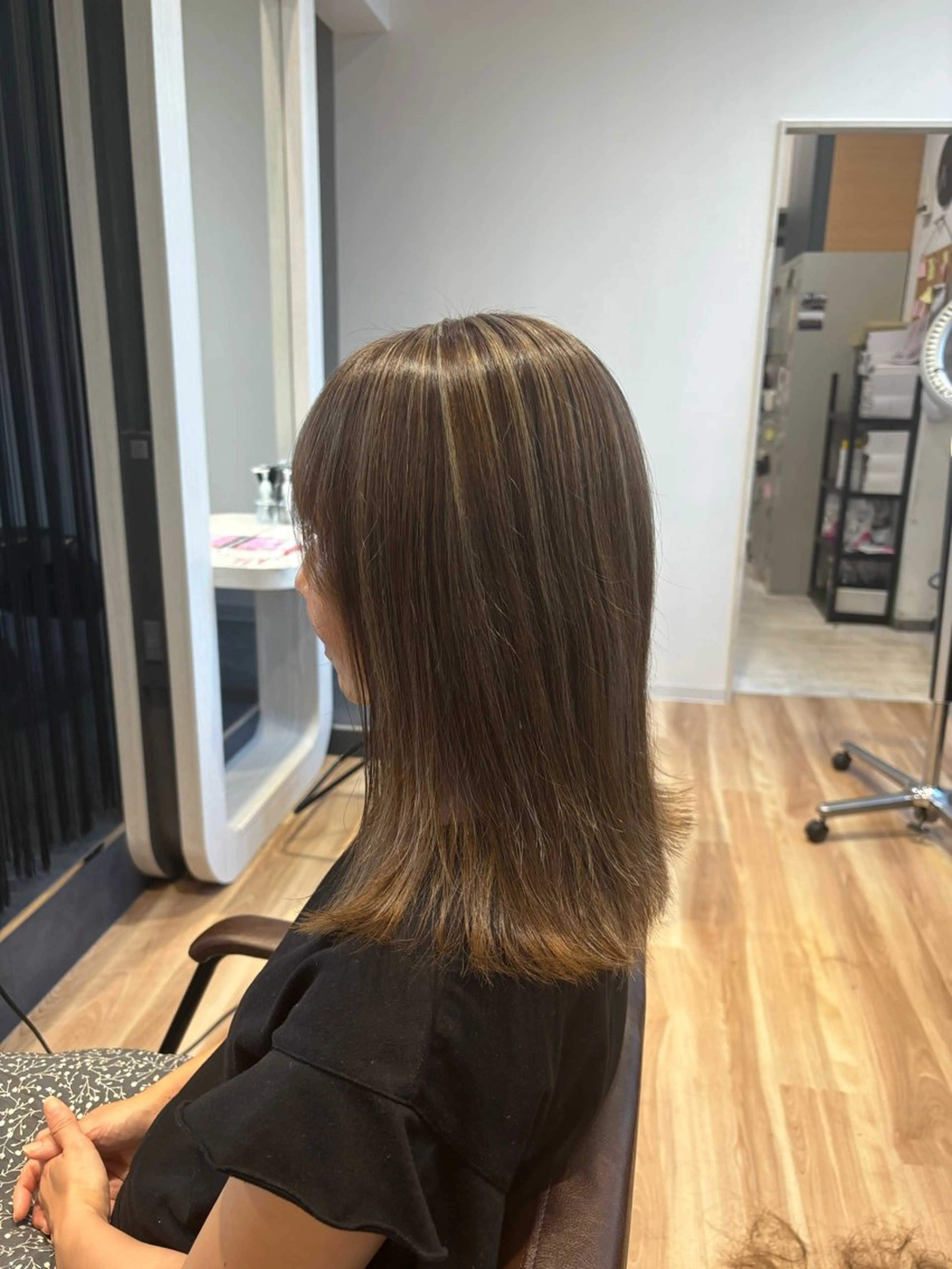 セミロング カラー ハイライトカラー ハイライト STYLE エキシティ店所属・【似合わせパーマ】 STYLE 杉原　魁のヘアスタイル