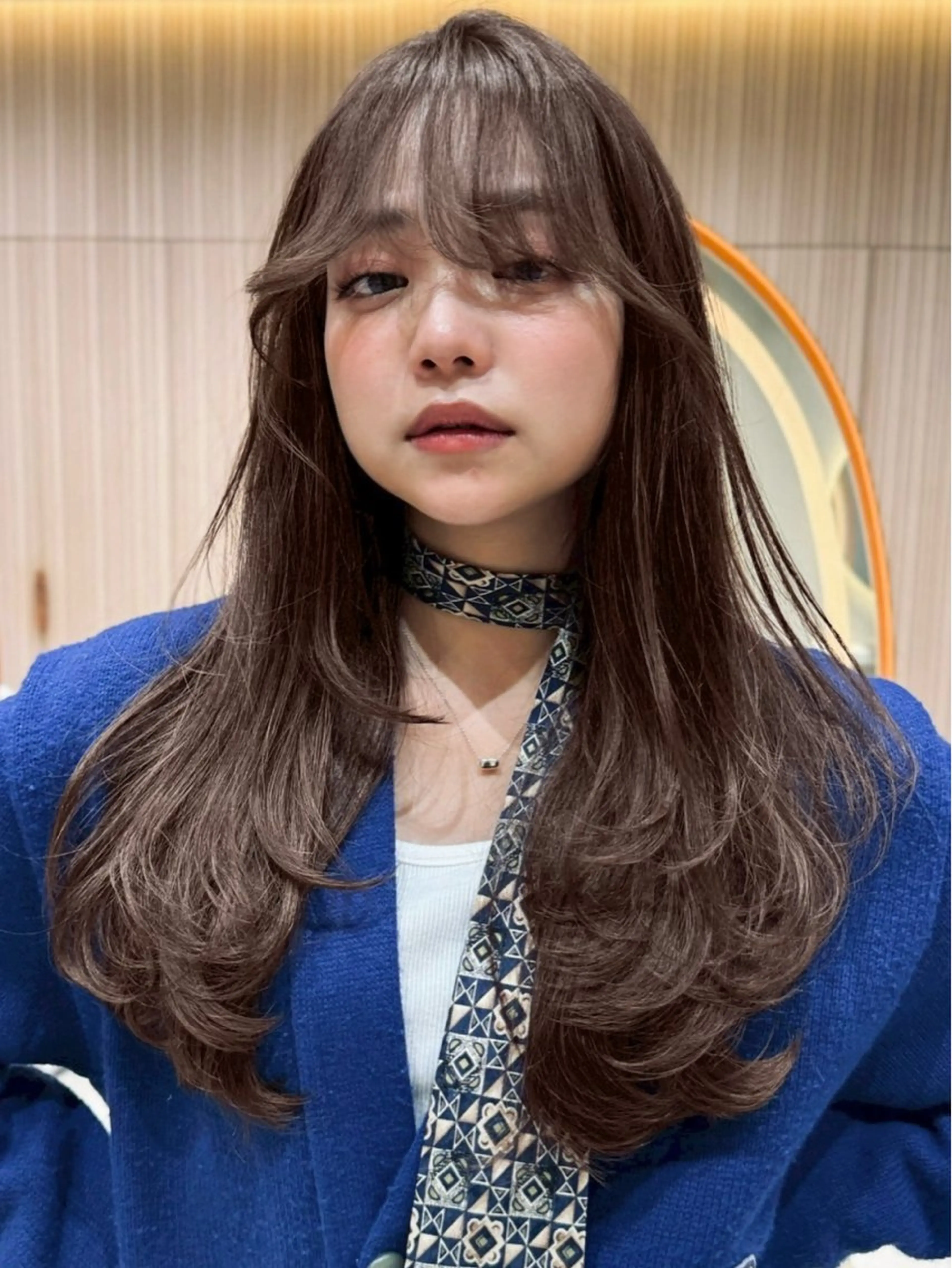 ロング カット ヘアカラー トリートメント 🩵縮毛矯正・ボブ 岩原朋也🩵のヘアスタイル