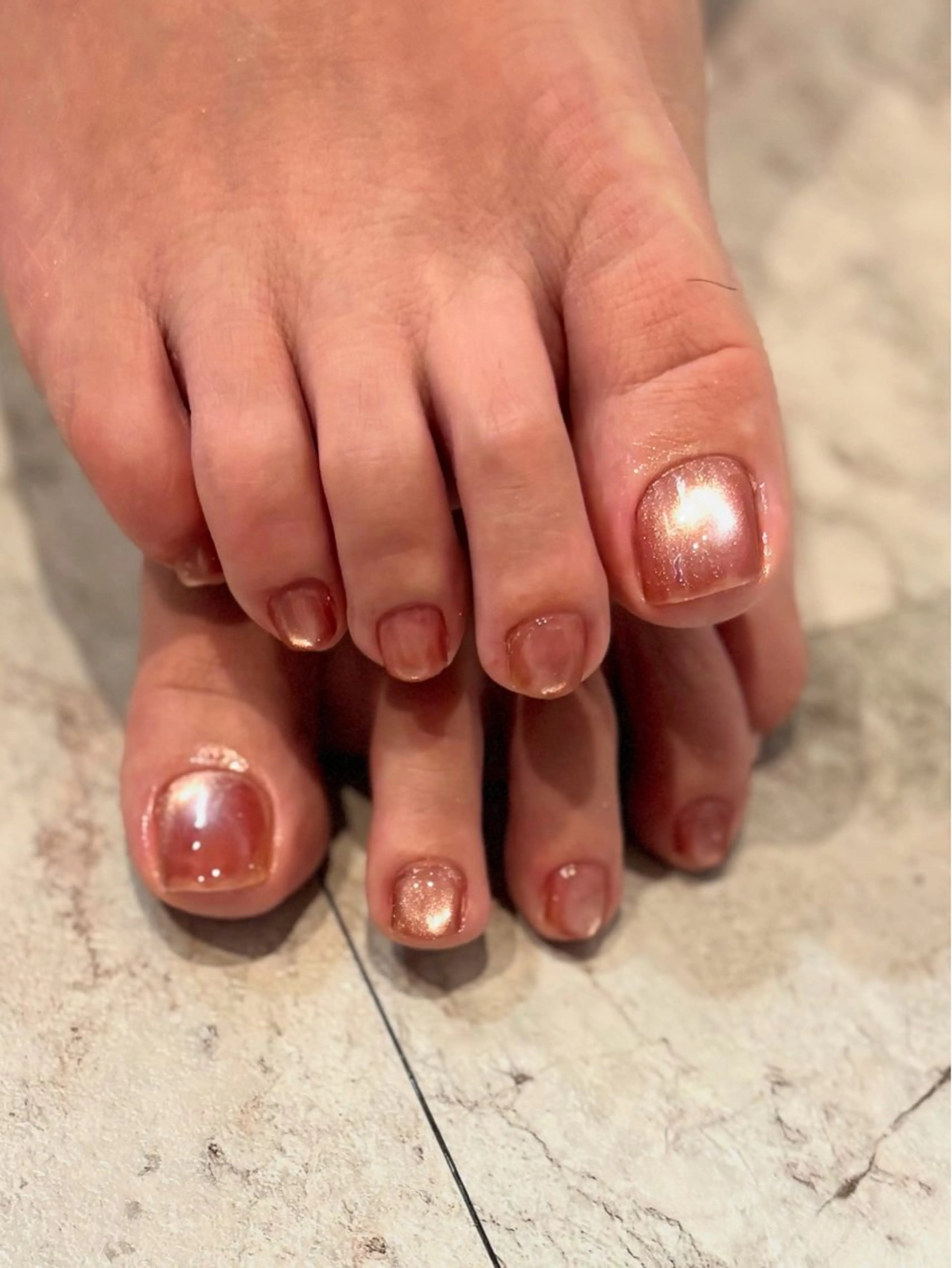 フットワンカラーネイルの写真