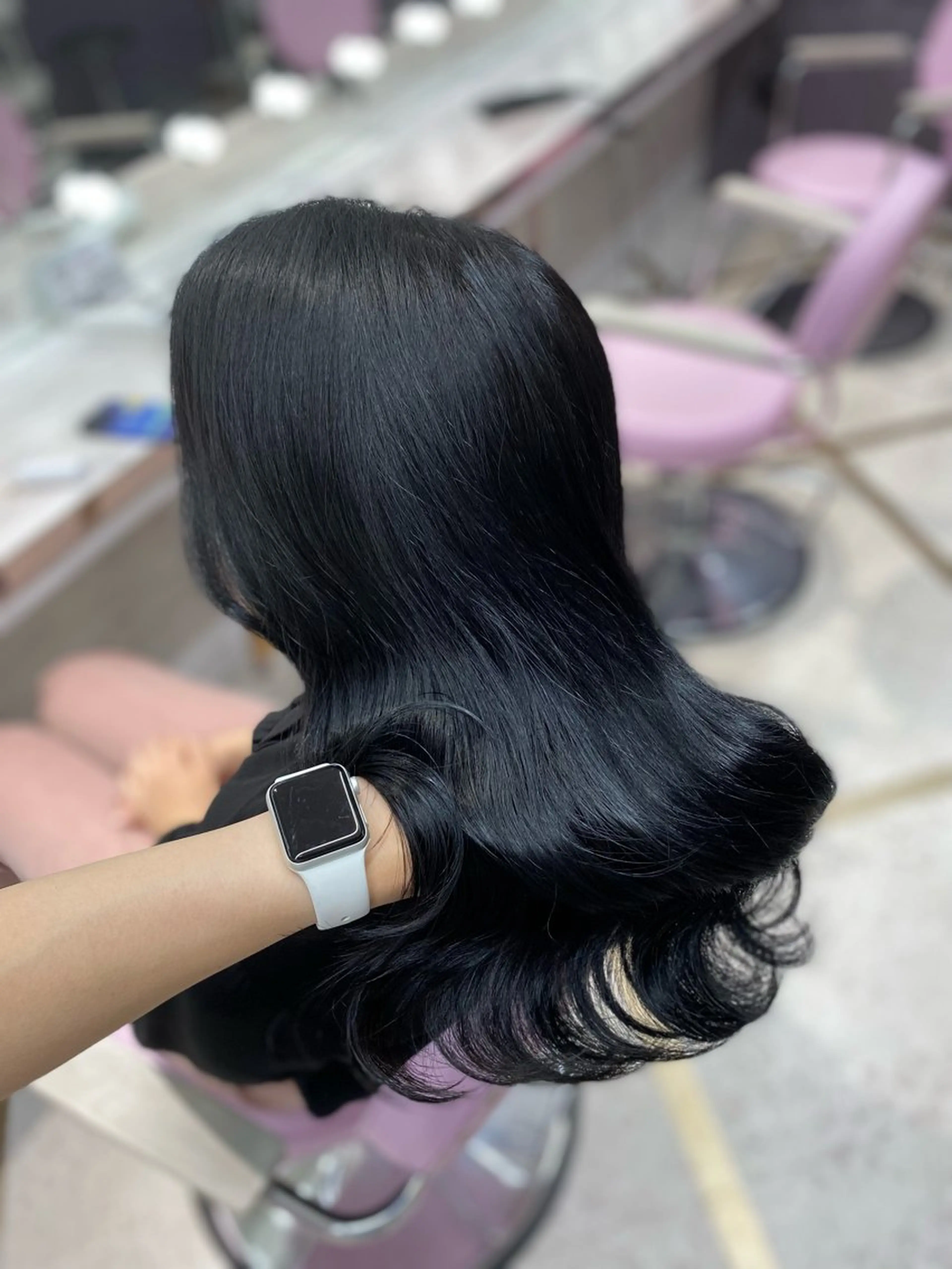 セミロング カラー 韓国風モテヘア 🇰🇷aki♡のヘアスタイル