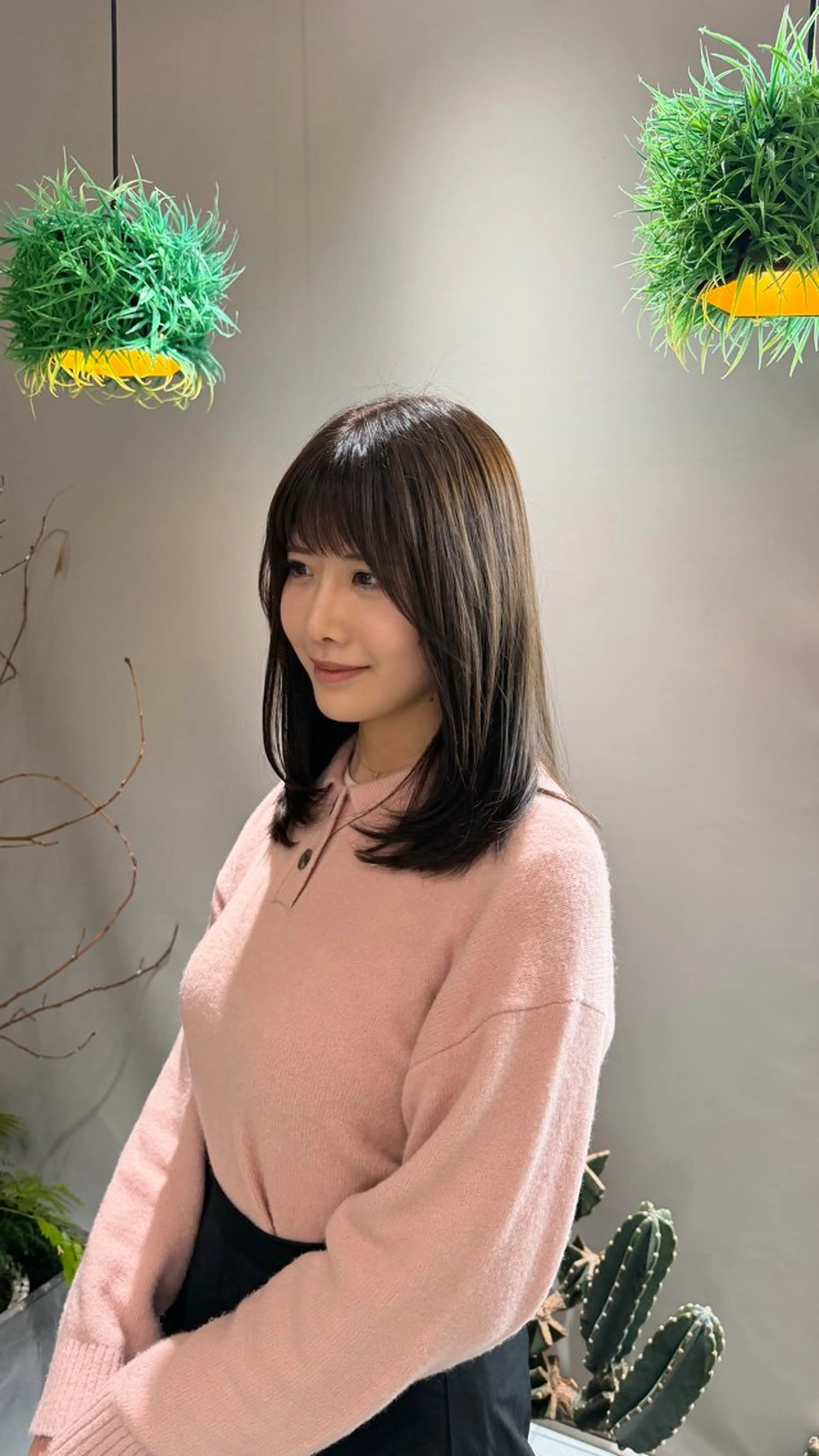 ロング カラー ヘアカラー トリートメント Glimpseあやね 🎀大濠のヘアスタイル