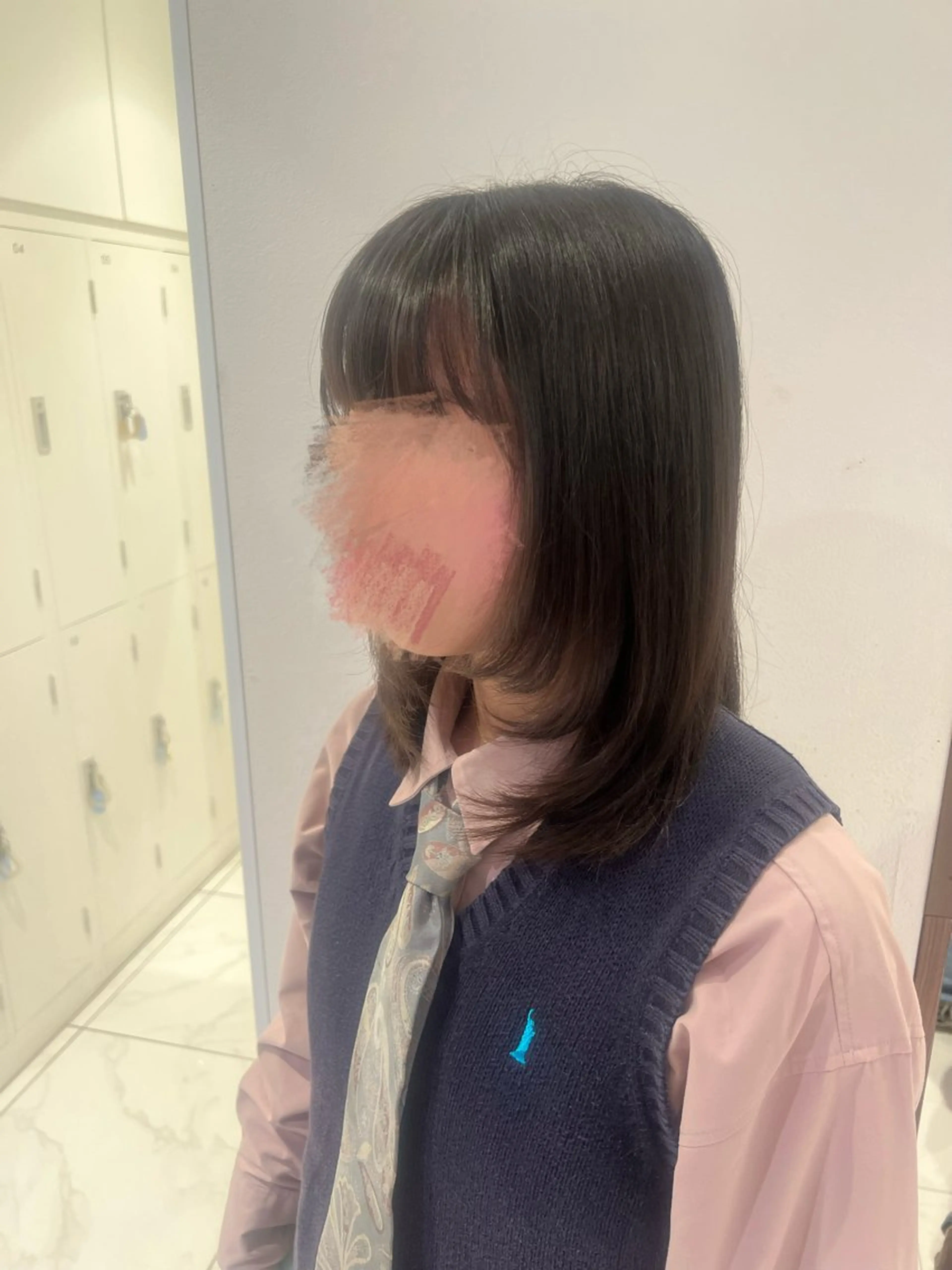 ミディアム 顔周りカット レイヤーカット 小顔カット 💎ハイトーン/ 髪質改善💎千田りえのヘアスタイル