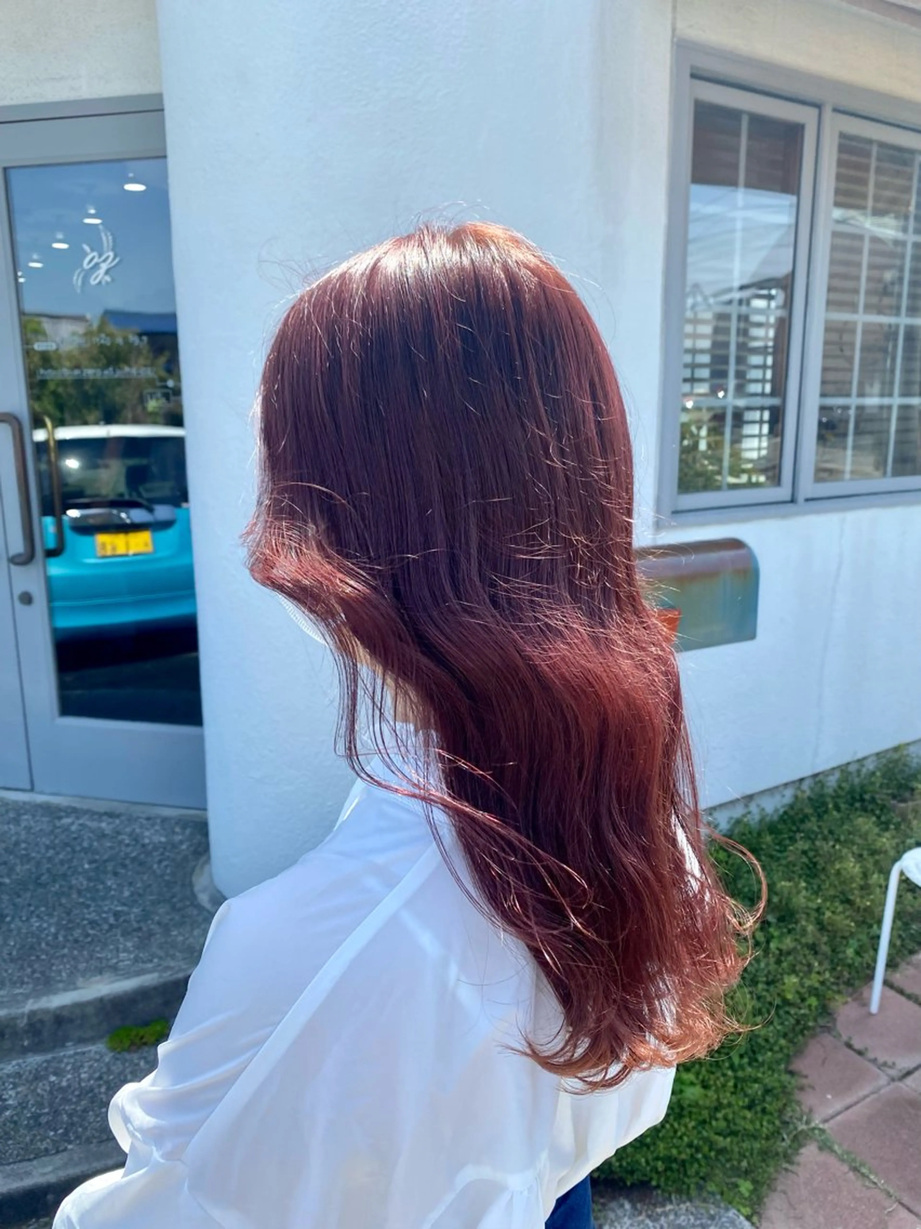 ロング ピンクブラウン 北川 飛瑶のヘアスタイル
