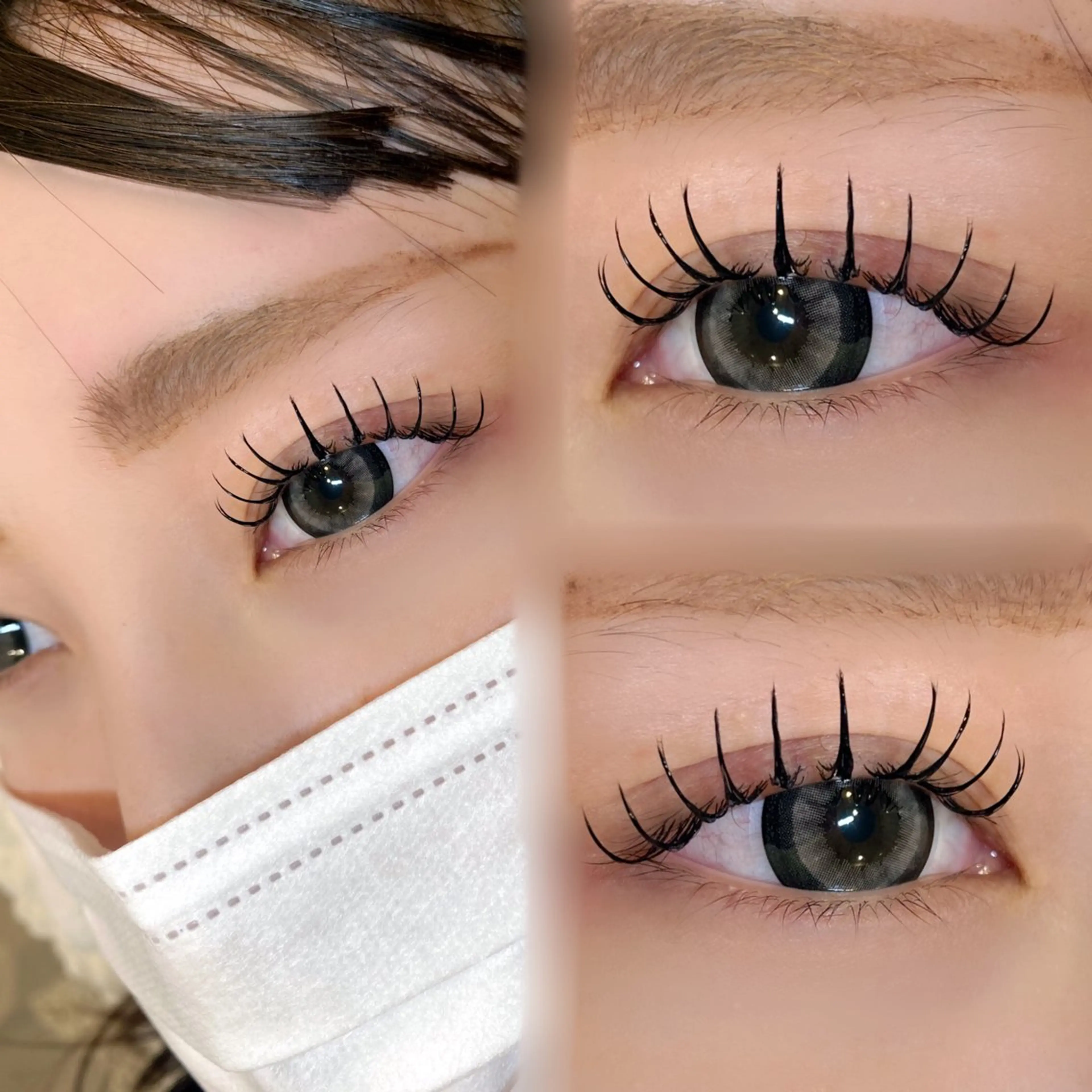 \\人気No.2‼️//✨️フラットラッシュorセーブル120本 ✨️束感コーティング付きの写真