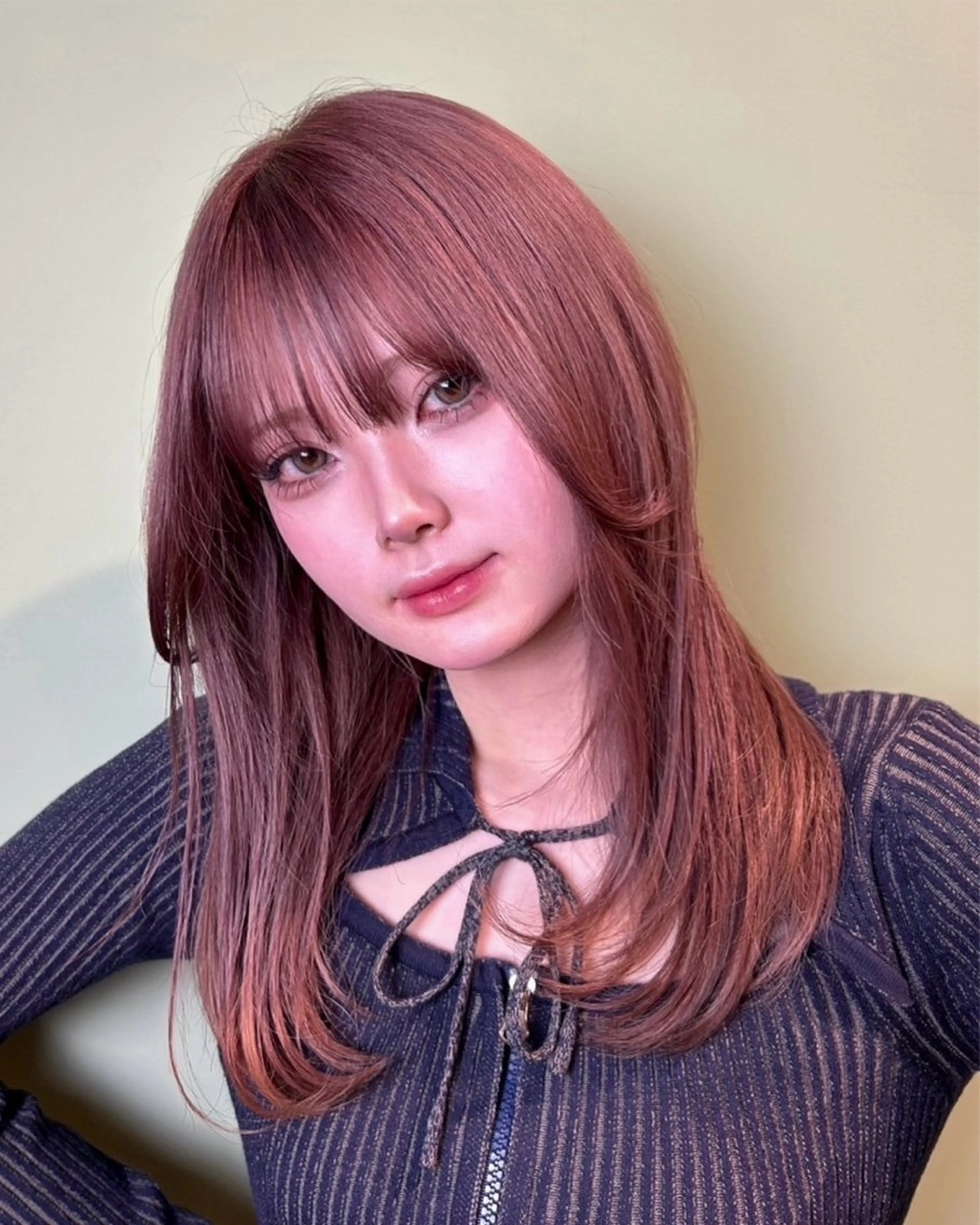 セミロング uta所属・カットモデル募集 トモカのヘアスタイル