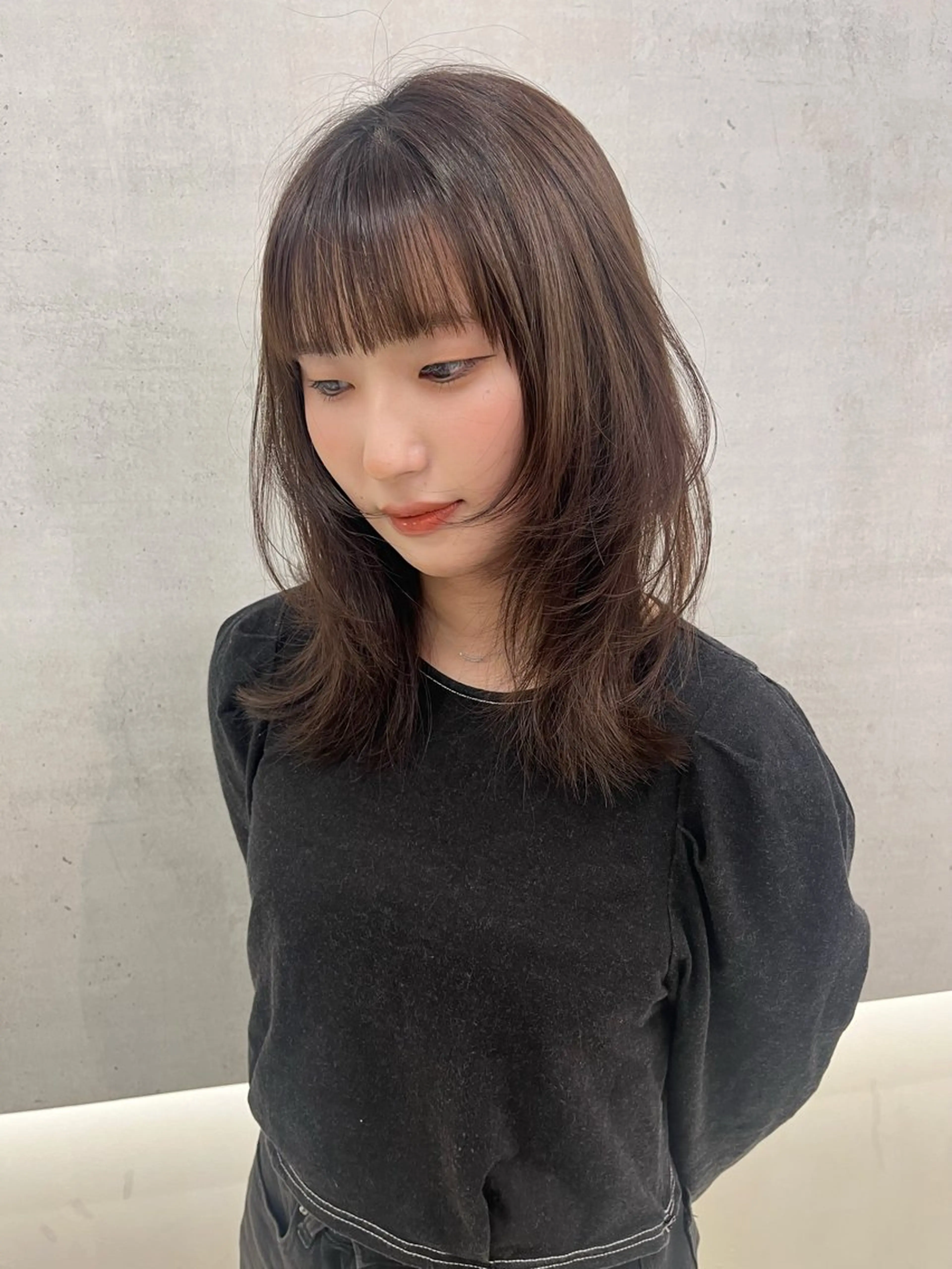 セミロング レイヤーカット kchiara所属・yura /レイヤーカットのヘアスタイル