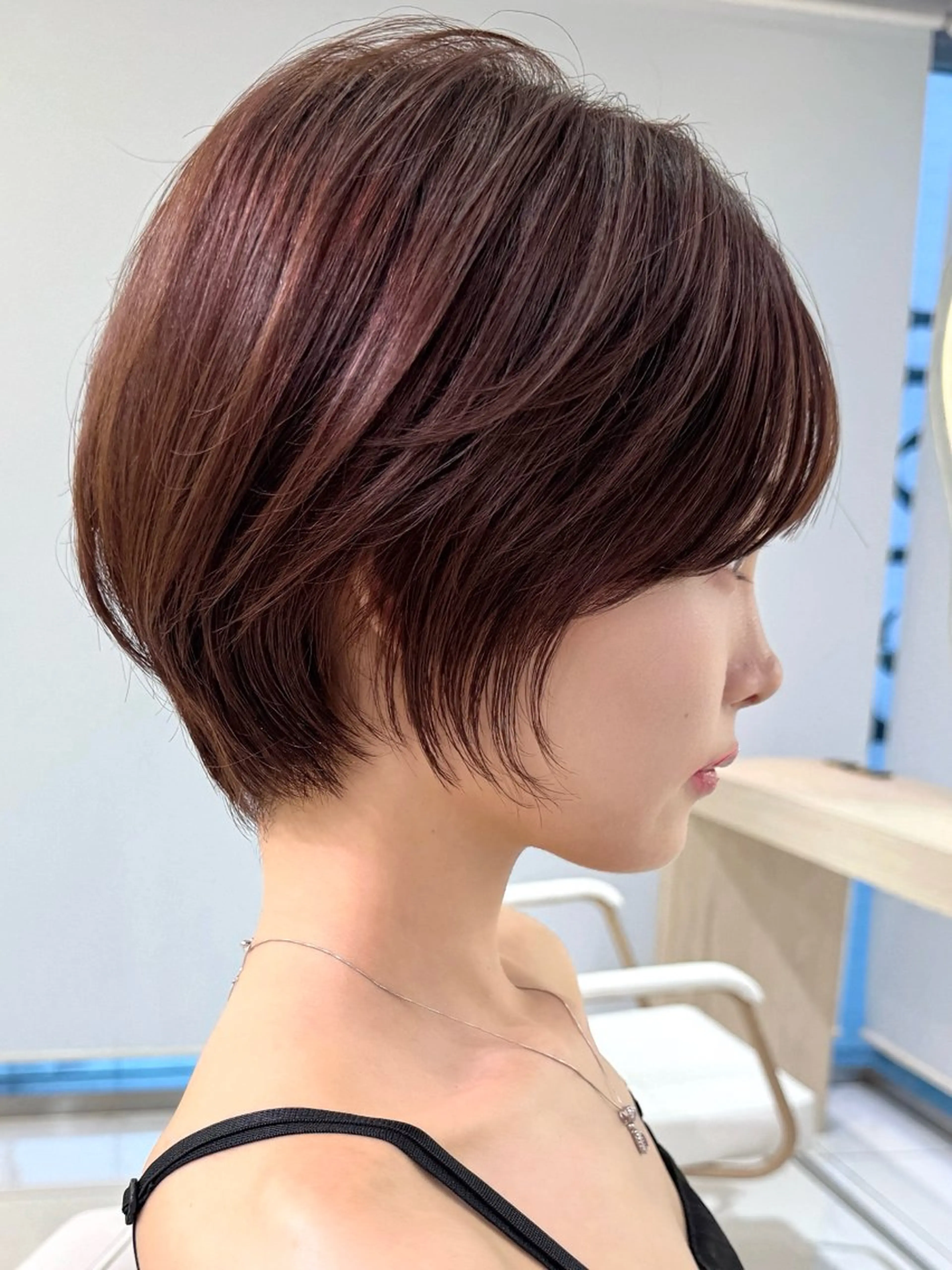 ショート ショートボブ ボブ 顔周りカット ショートヘア ショート/ボブ/ 白髪ぼかし/しんやのヘアスタイル