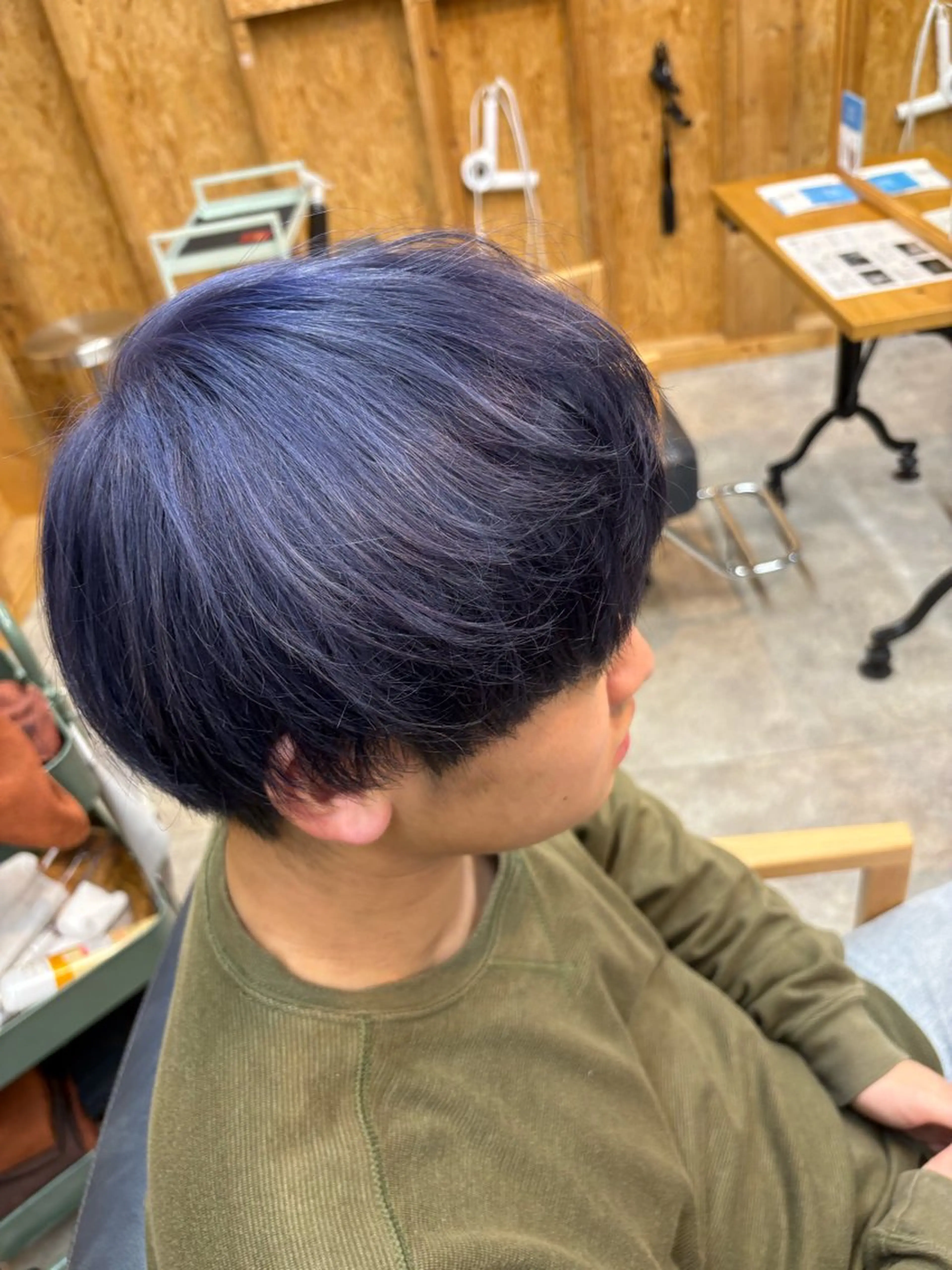 【メンズ限定✨】ダブルカラー🩵➕韓国式水トリートメント💦🇰🇷(ブリーチ無しダブルカラーも🉑)の写真