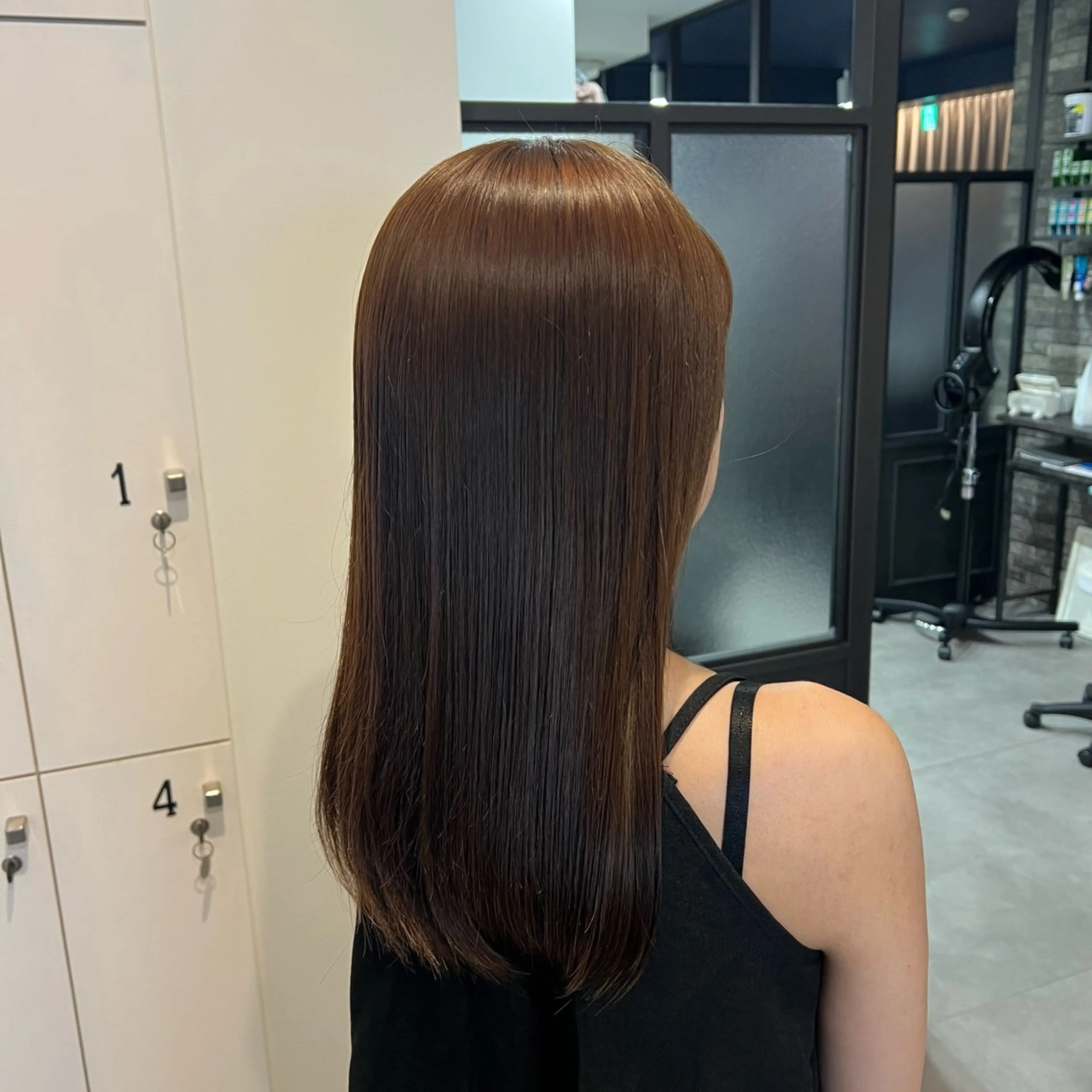 ロング カラー ベージュカラー トリートメント Dia ‎ アキヨシ ミユのヘアスタイル