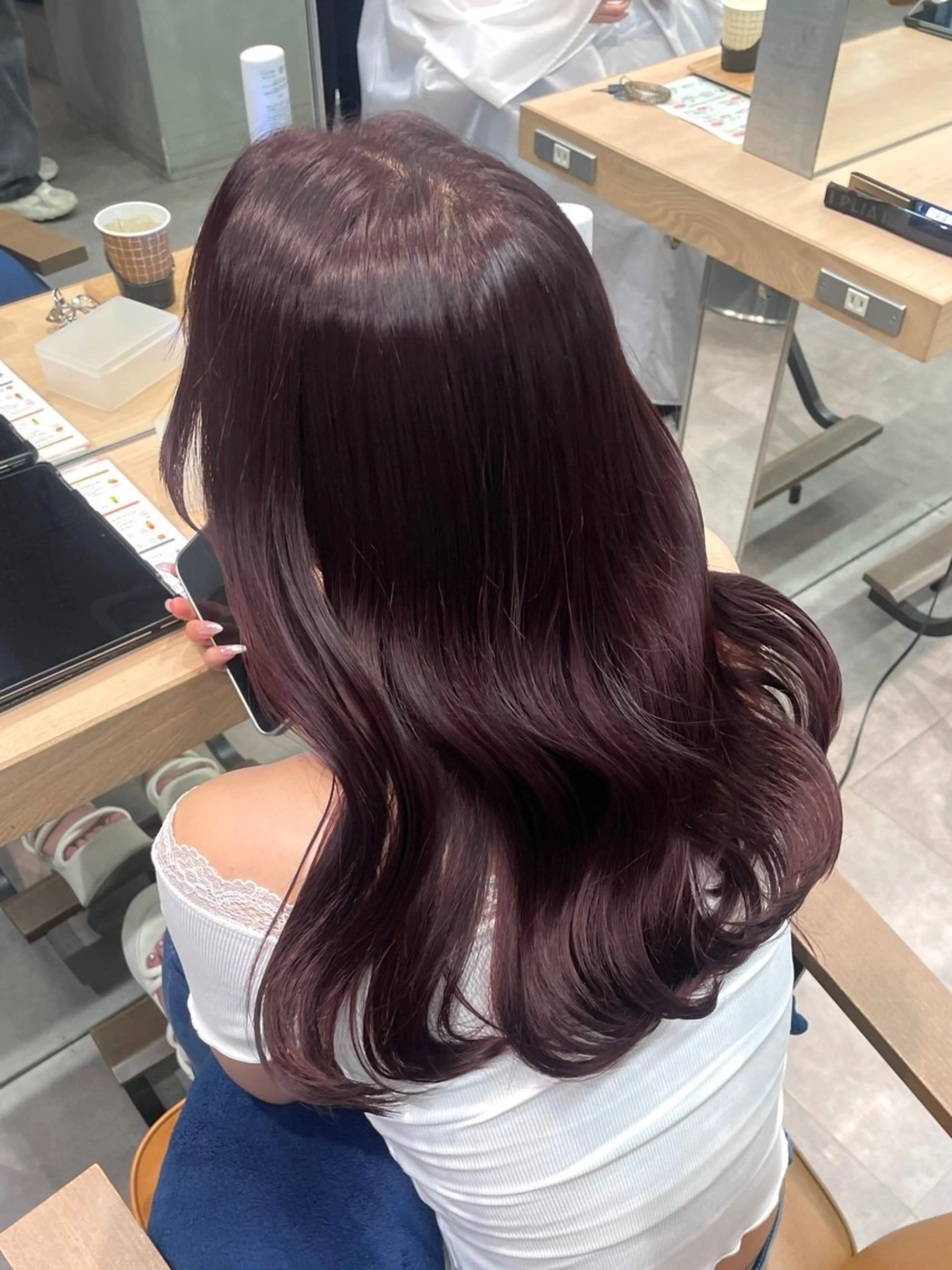 セミロング カラー ヘアカラー トリートメント clam. yuu🦩のヘアスタイル